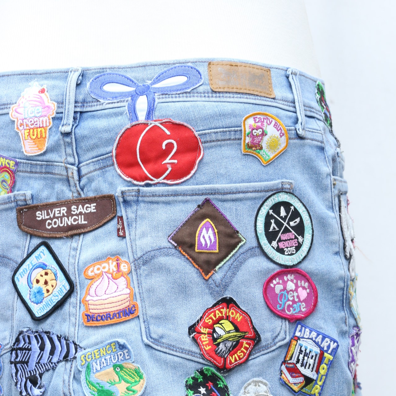 CV0097 Rework Jupes Patchwork Levi's - 20 Pièces