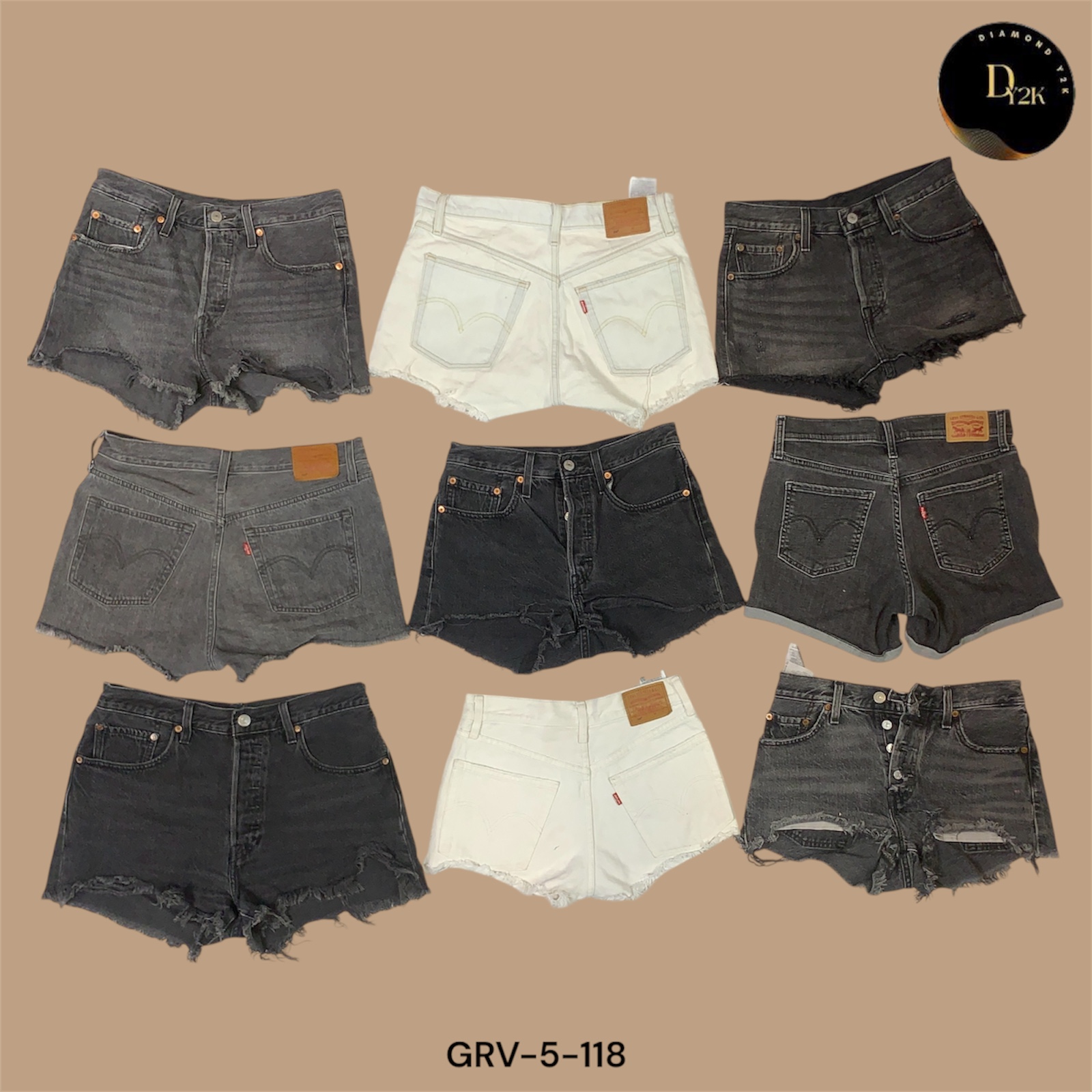 Shorts Retro Y2K Levi’s – Taglio Classico in Denim (GRV-5-118)