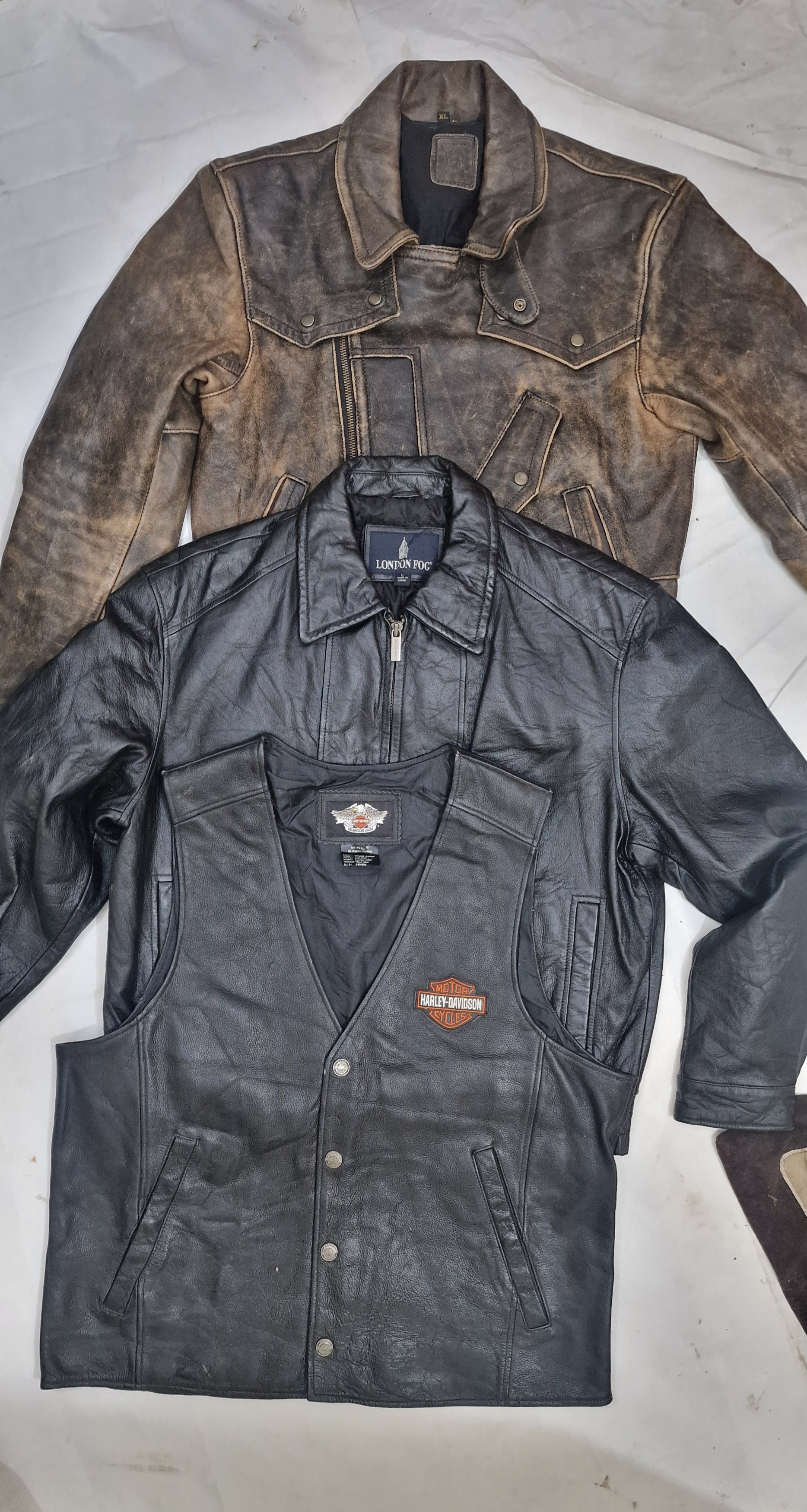 Herren Vintage Flieger-/Biker-Lederjacken