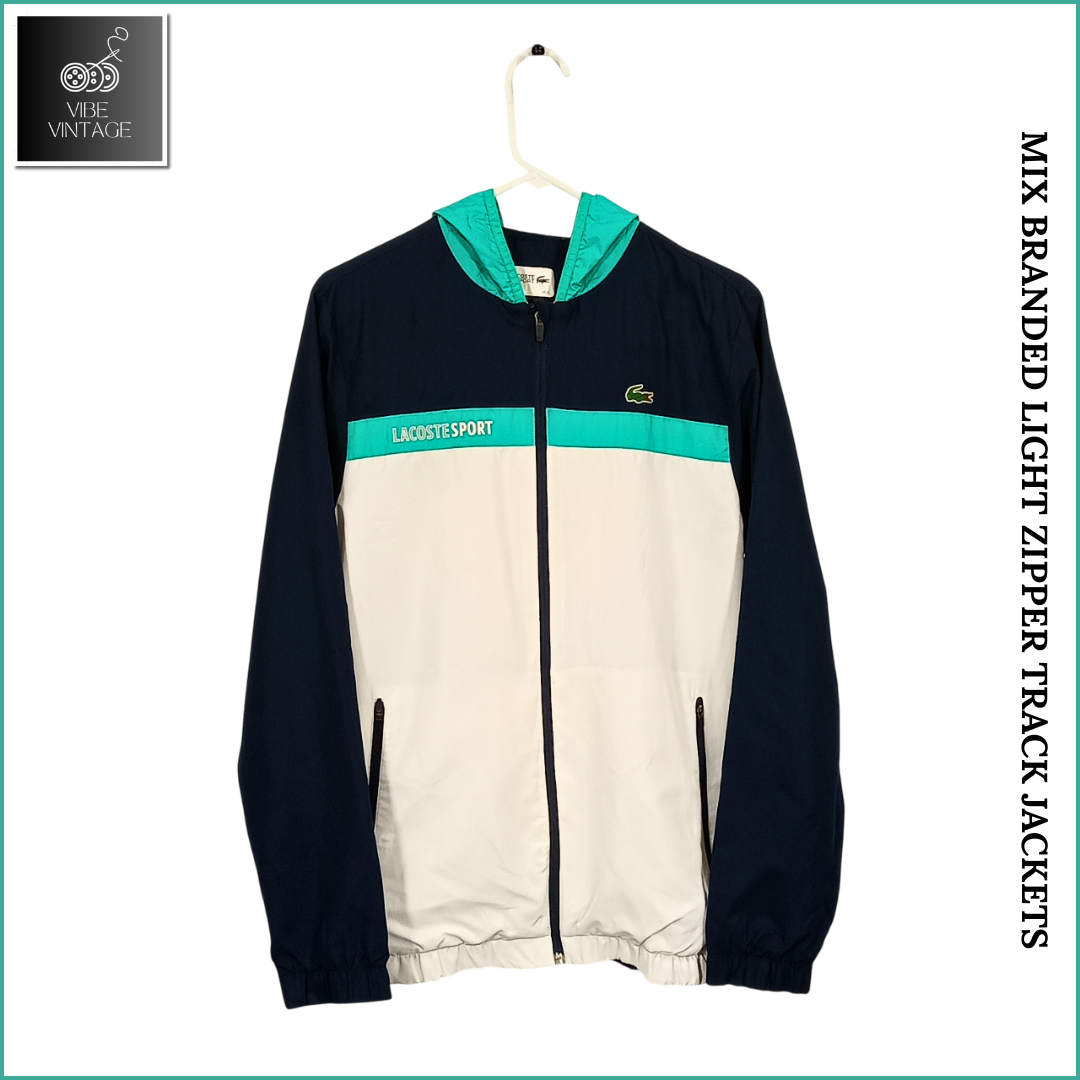 MIX BRANDED LIGHT ZIPPER TRACK JACKETS - 10 PCS (BUNDLE 3)
