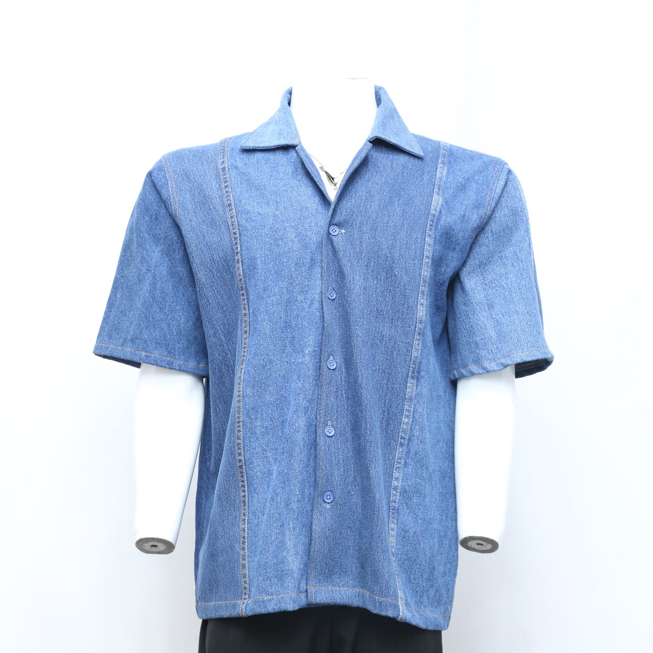 CV0099 Upcycled Denim Shirts - 20 Pcs