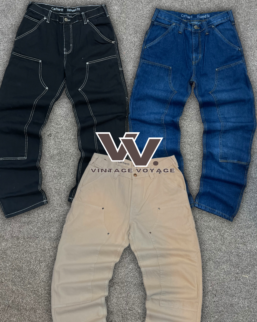 Carhartt rework style denim pants MOQ 17pcs #21525