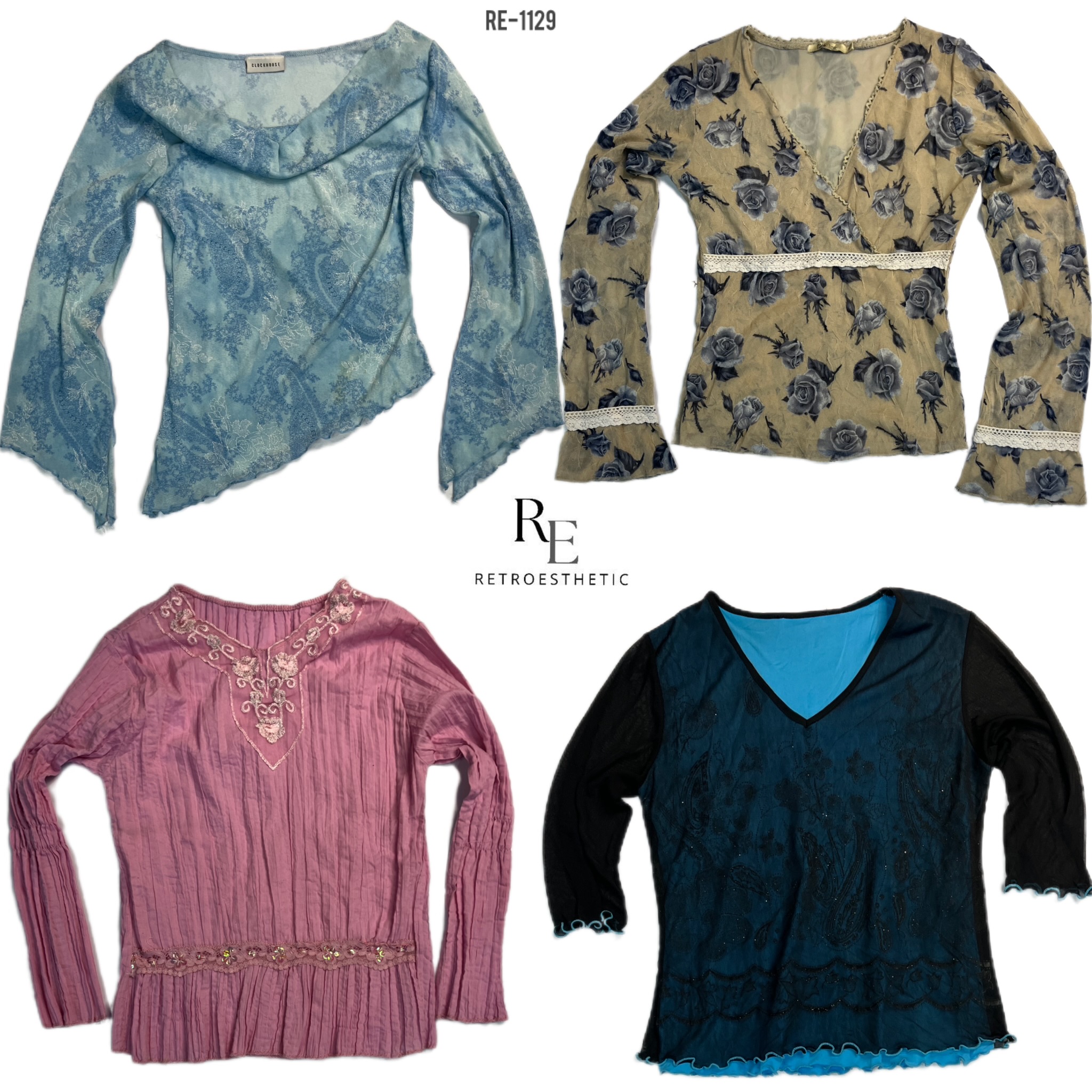 Y2K Soft Core Langarmtops (RE-1129)