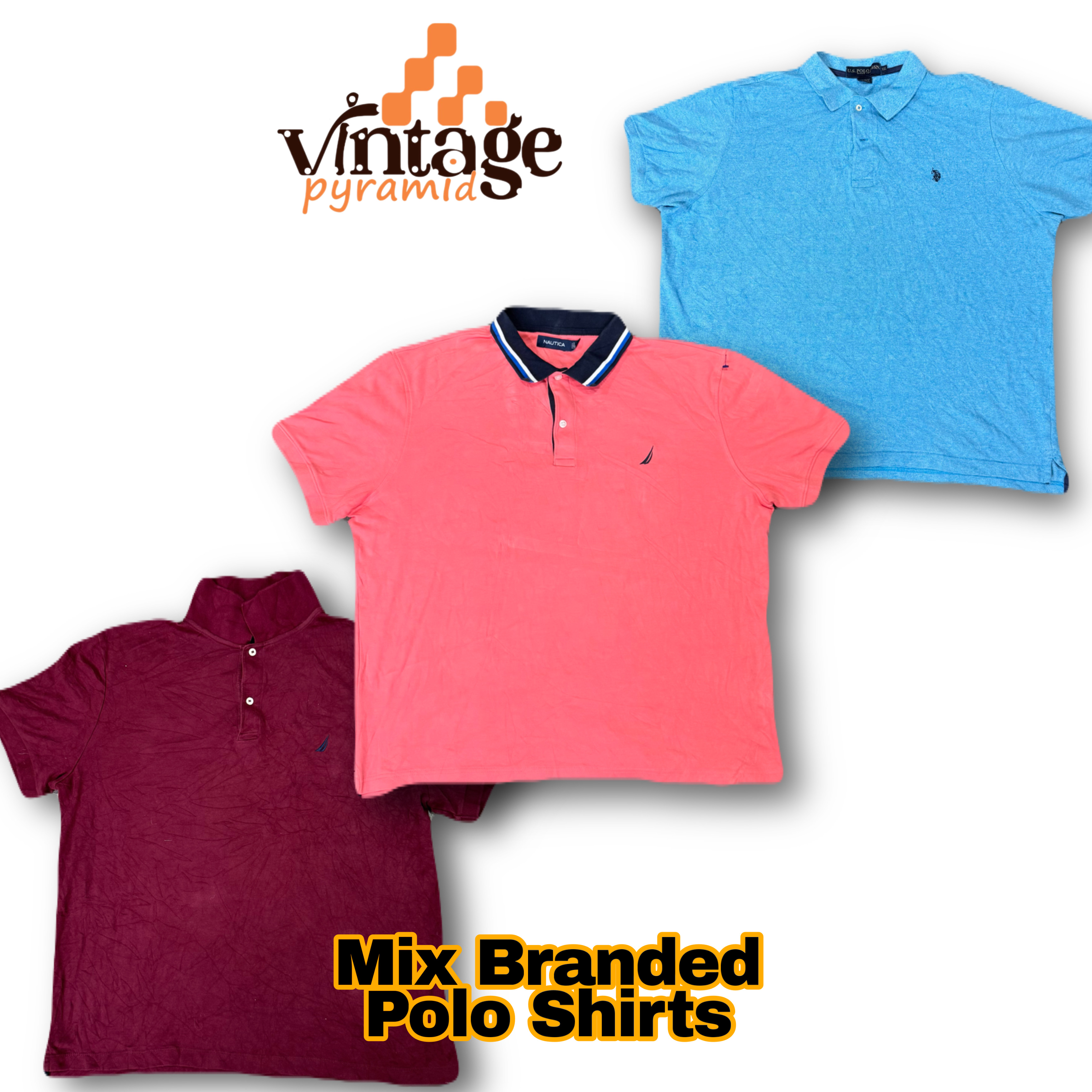 VP206 Mix Branded Polo Shirts