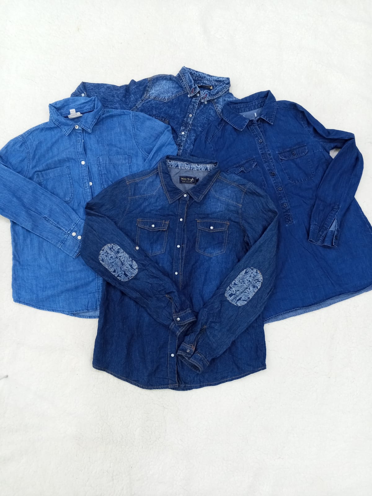 IQ0050 Blouse en denim Y2k - 10 pièces