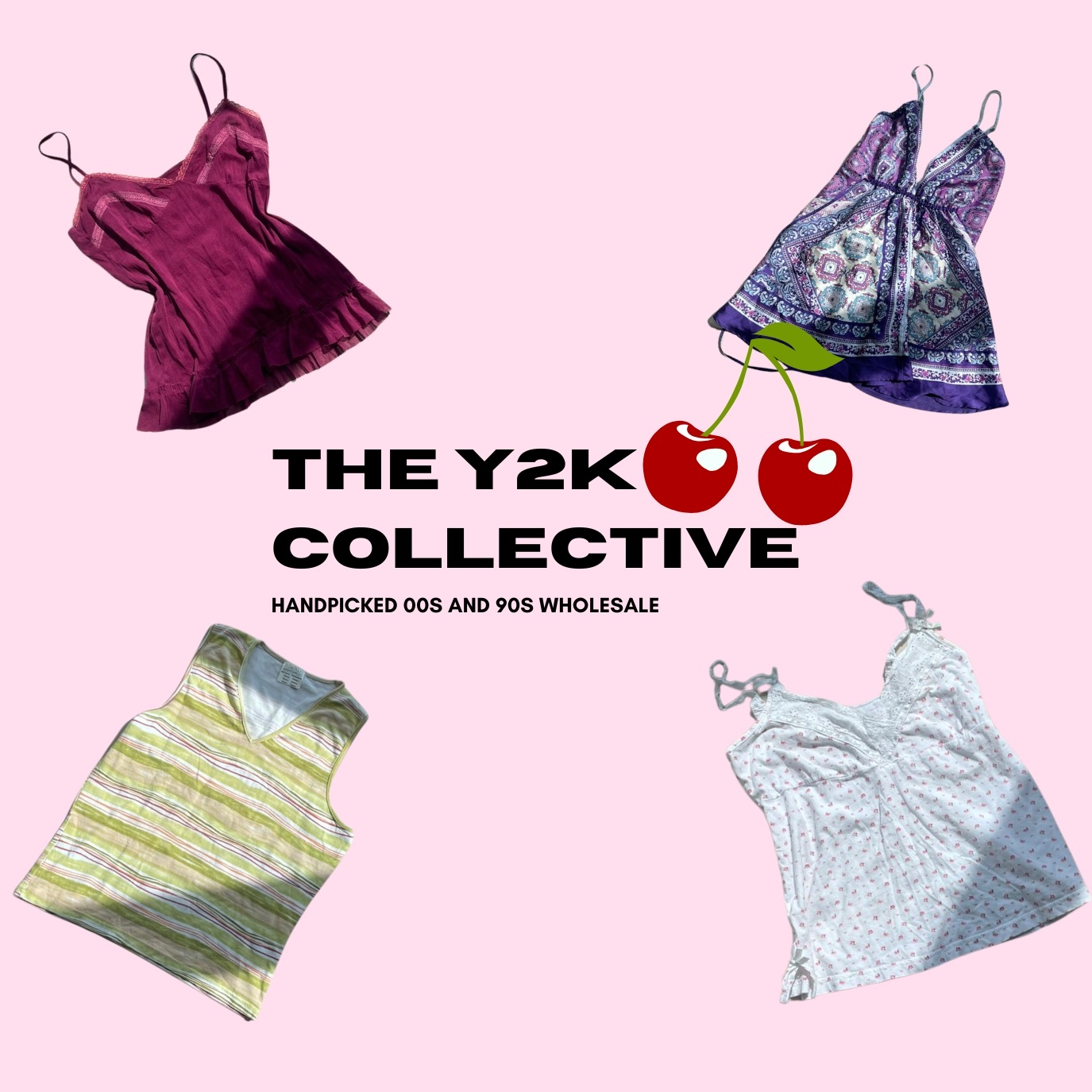 Y2K Italian Summer Cami Tops Mix (TEC74)