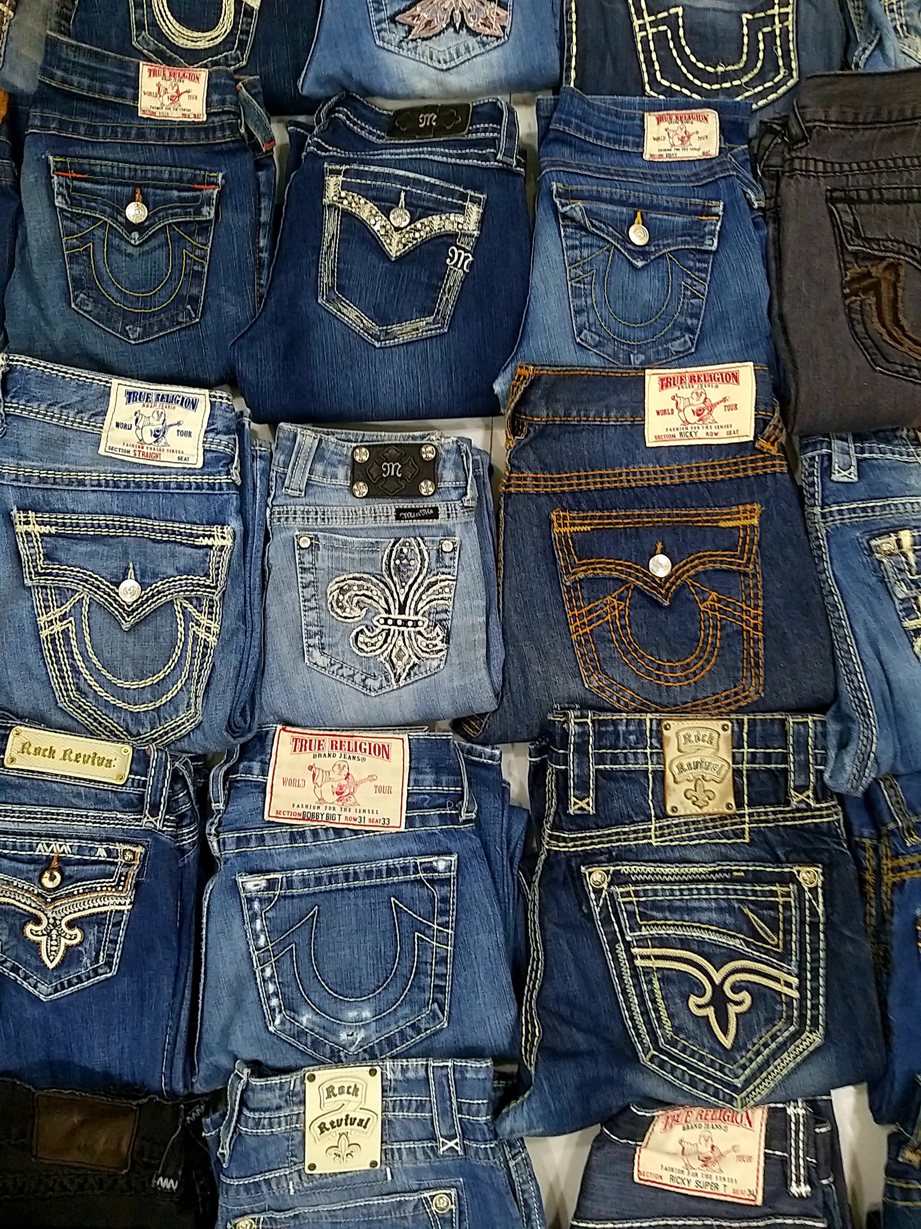 Pantalones de True Religion, Miss Me y Rock Revival.