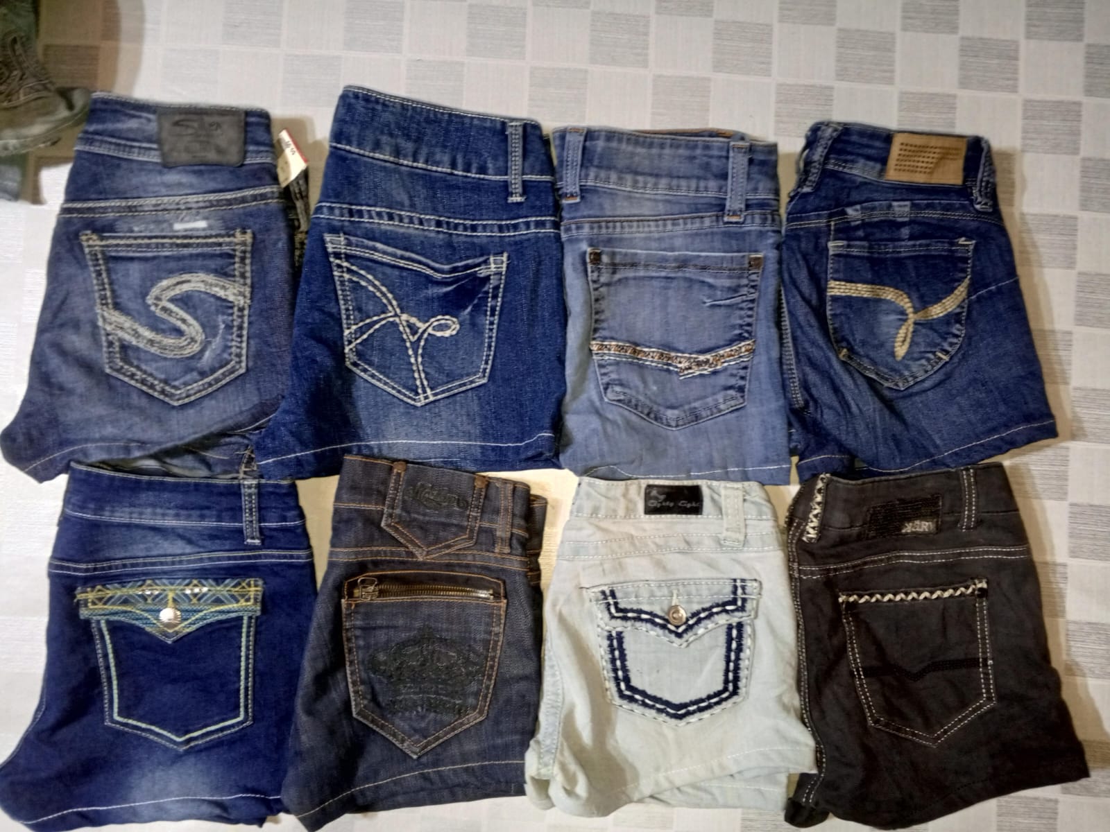 SILVER AND OTHER BRAND MINI MICRO SHORTS ( MR561)