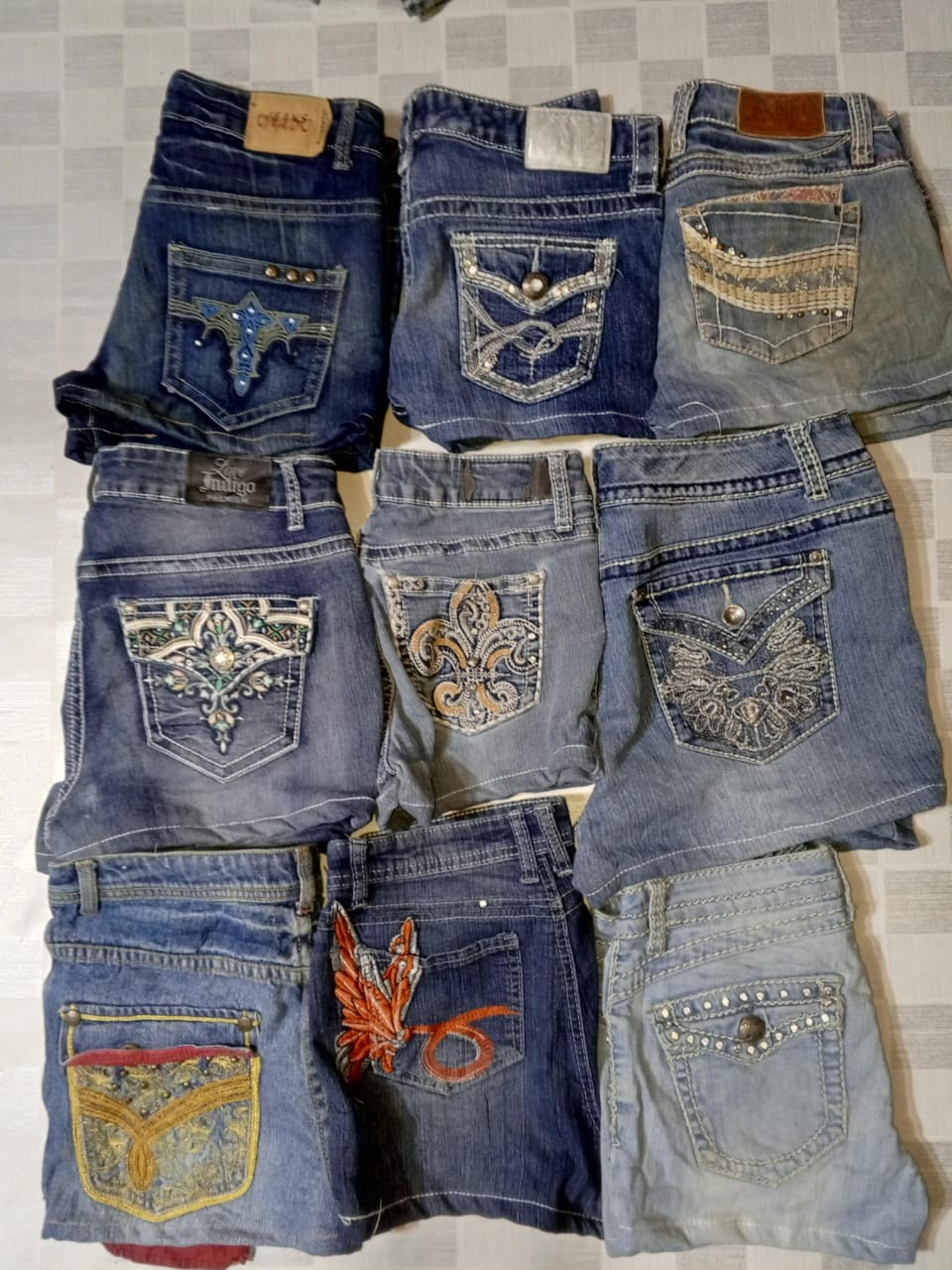lOVE INDIGO AND OTHER BRAND MINI MICRO SHORTS (MR563)