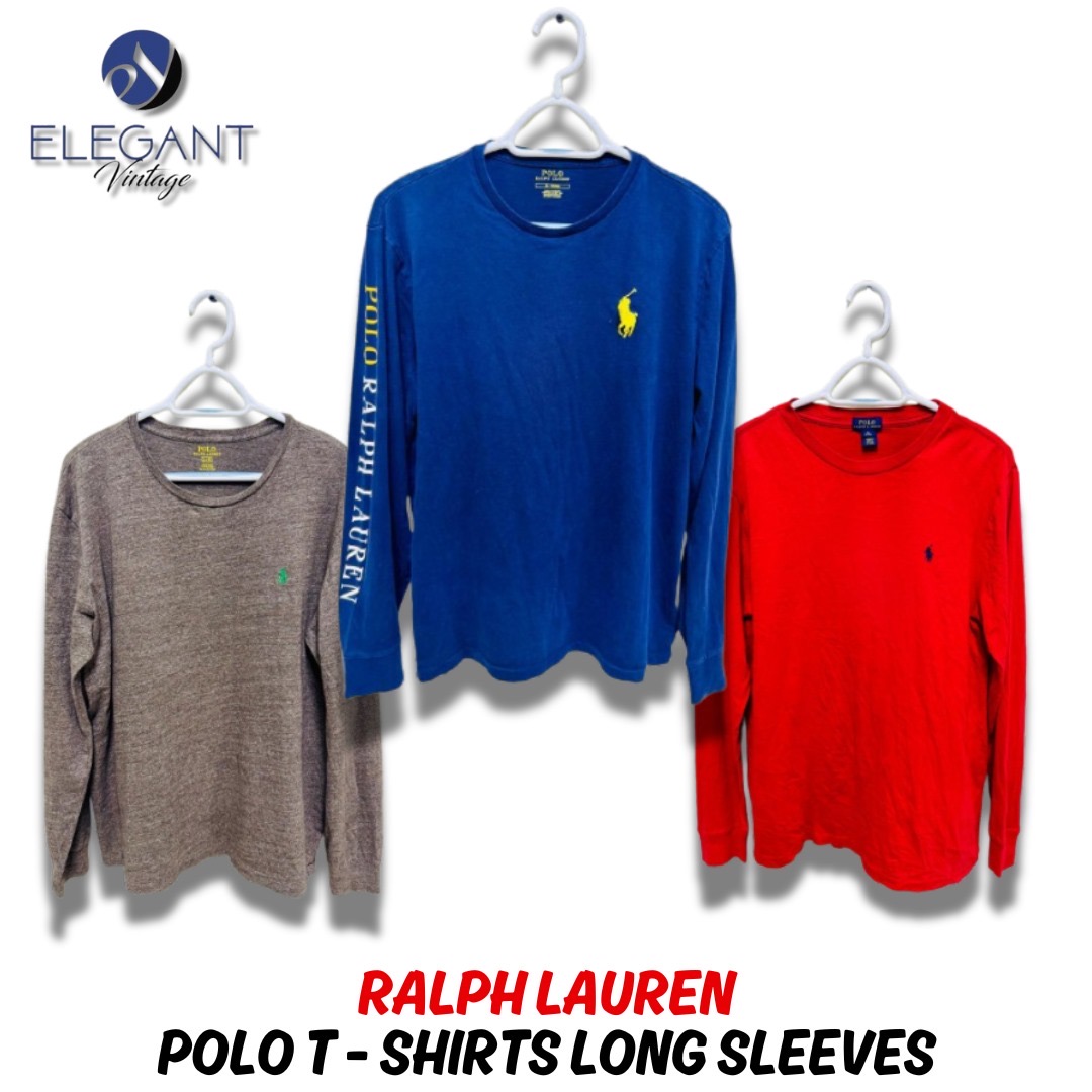 Ralph Lauren Polo Langarm T-Shirts - 10 Stück