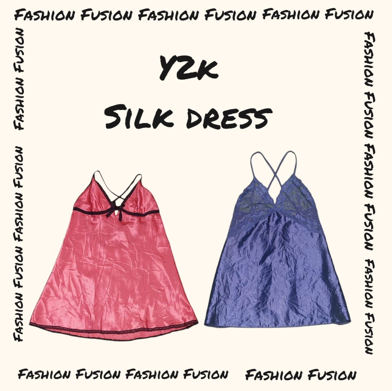FF-931 Y2k Seidenkleid