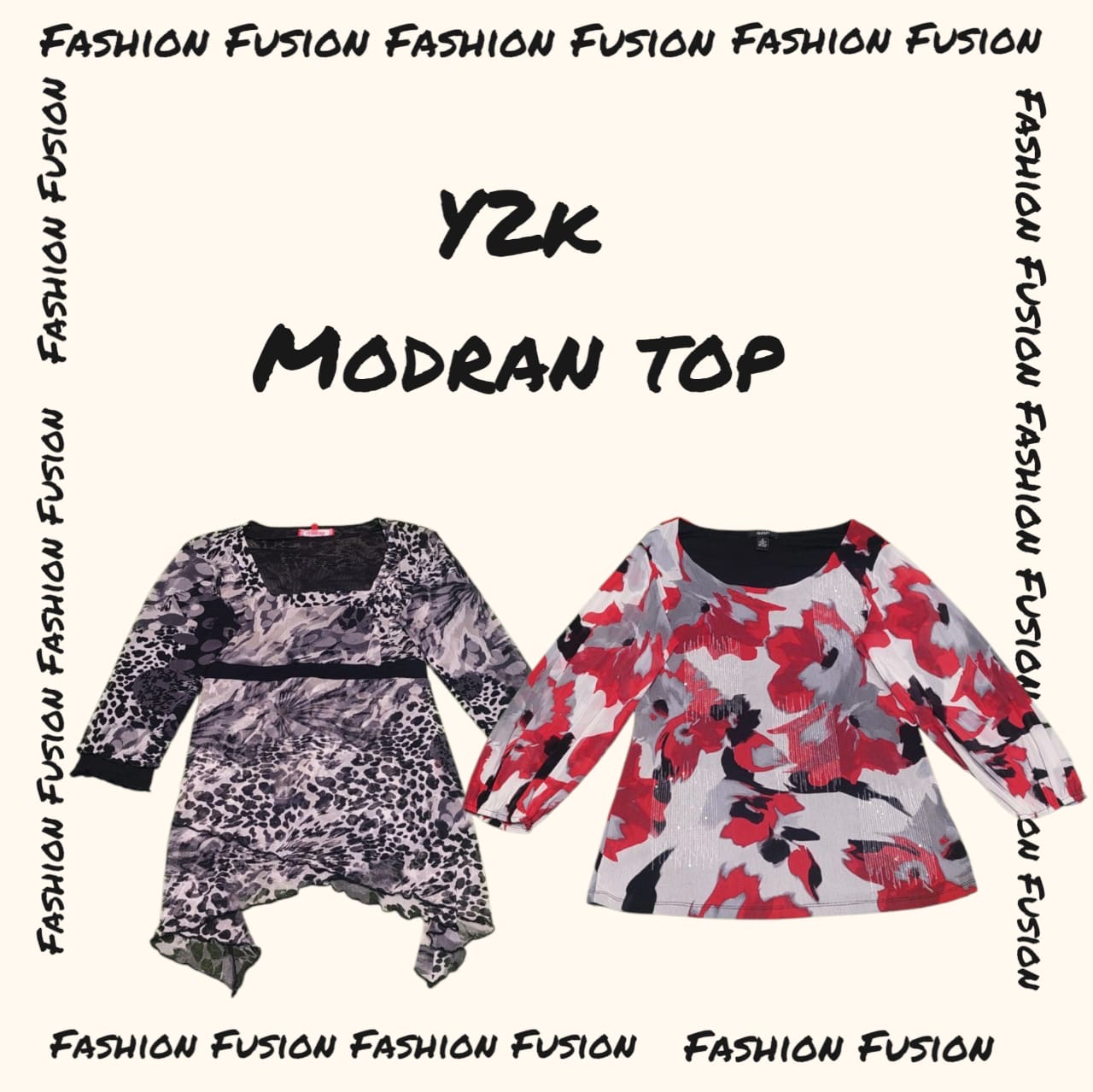 FF-934 Y2k tops moderen style