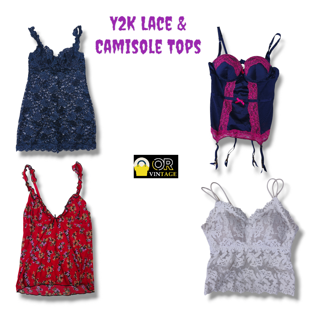 Y2K Lace & Camisole Tops🔥