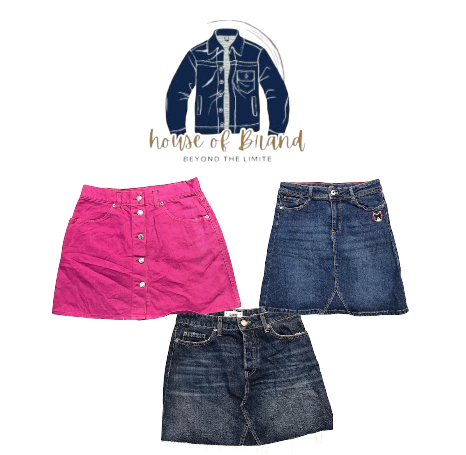 Jupes en denim Y2K mini et midi
