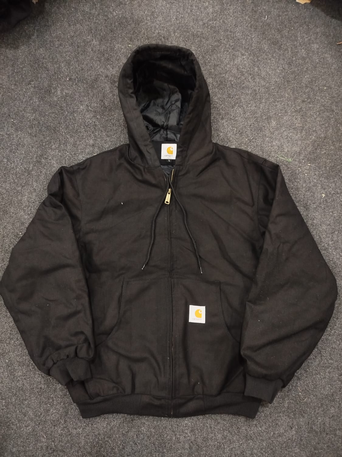 Black Carhartt Active Hooded Rework Style Jackets