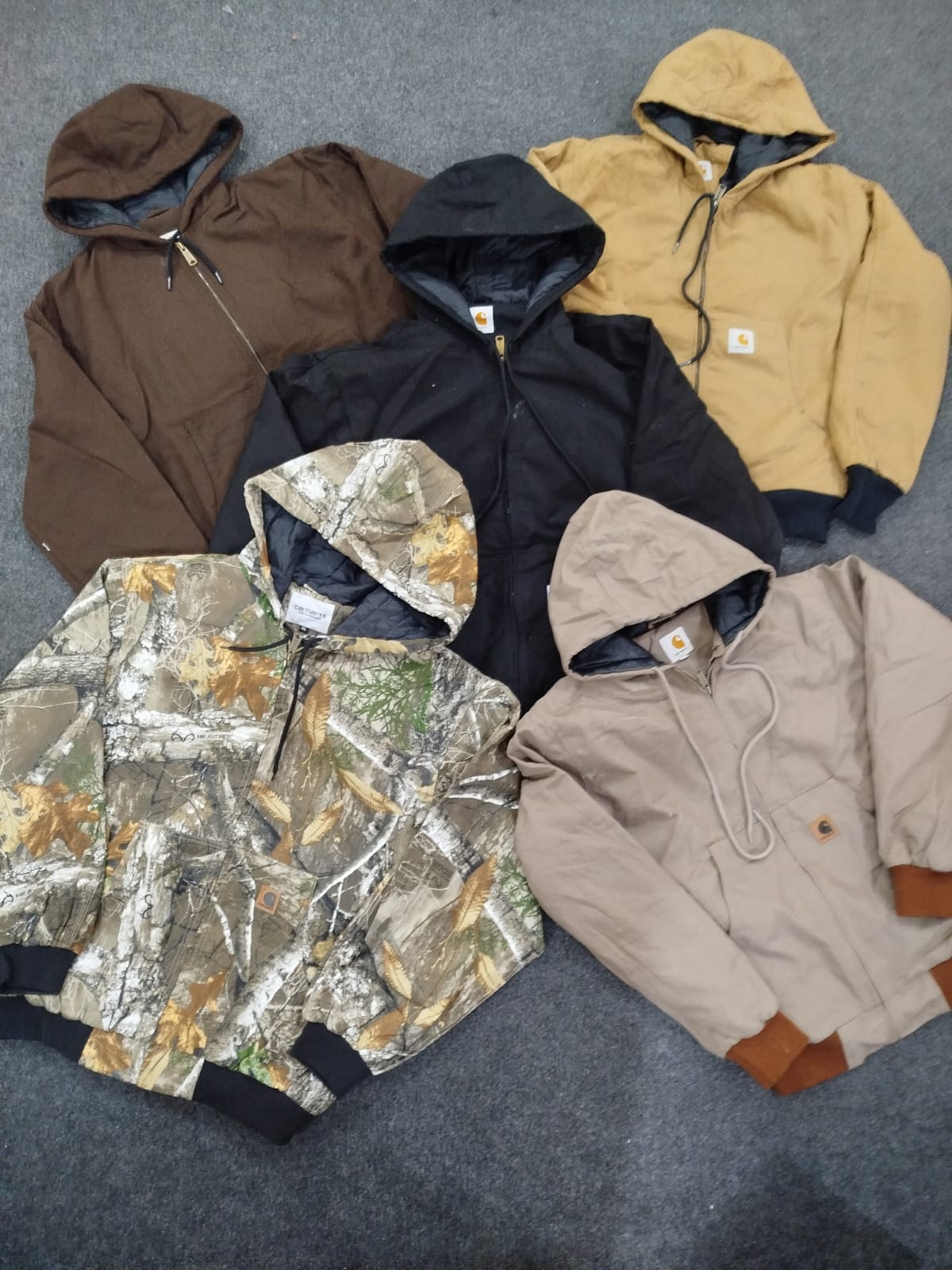 Veste à capuche active Carhartt style rework - Couleurs mixtes
