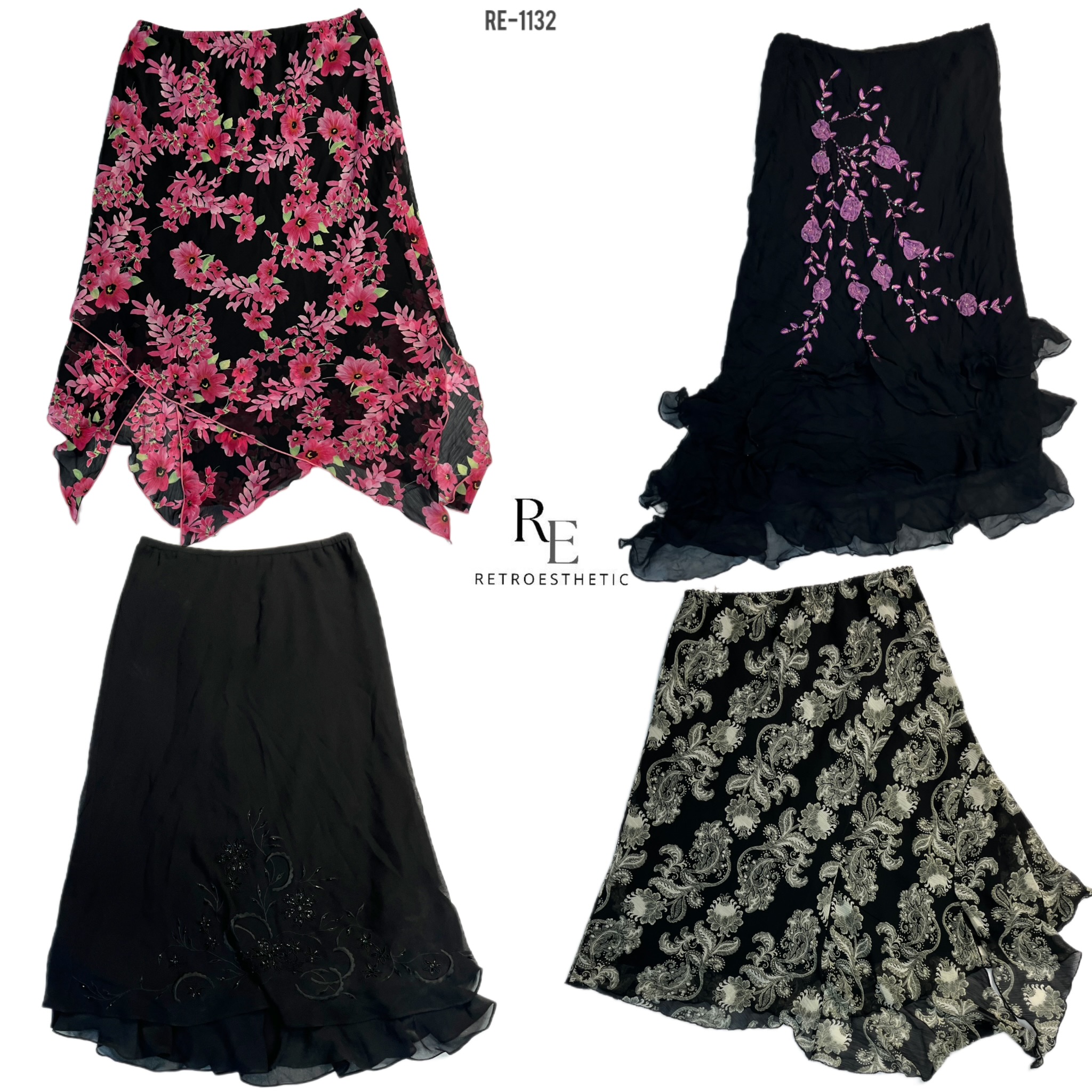 Faldas de verano Y2K góticas fairycore (RE-1132)