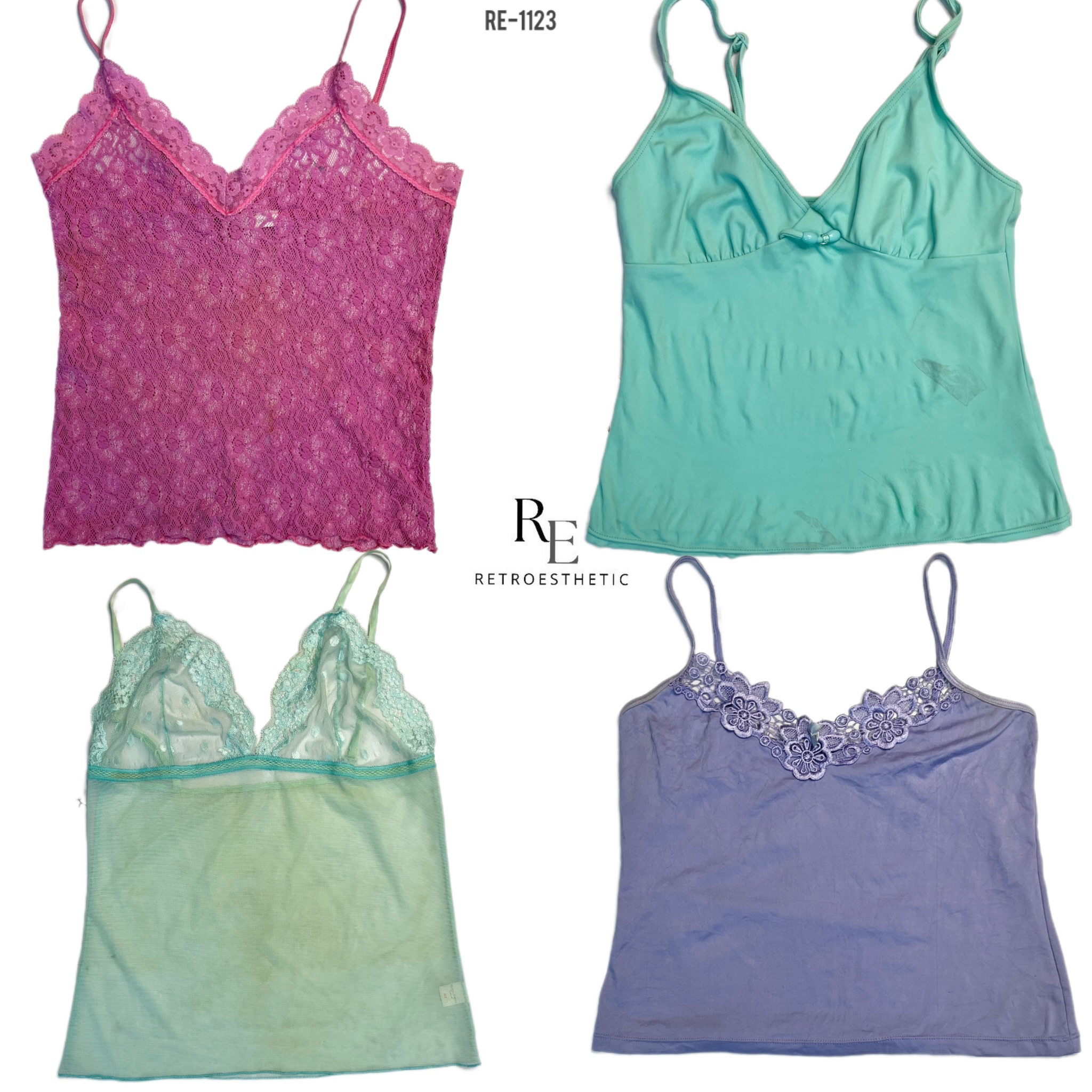 Y2K Soft Girl Era Cami Tops (RE-1123)