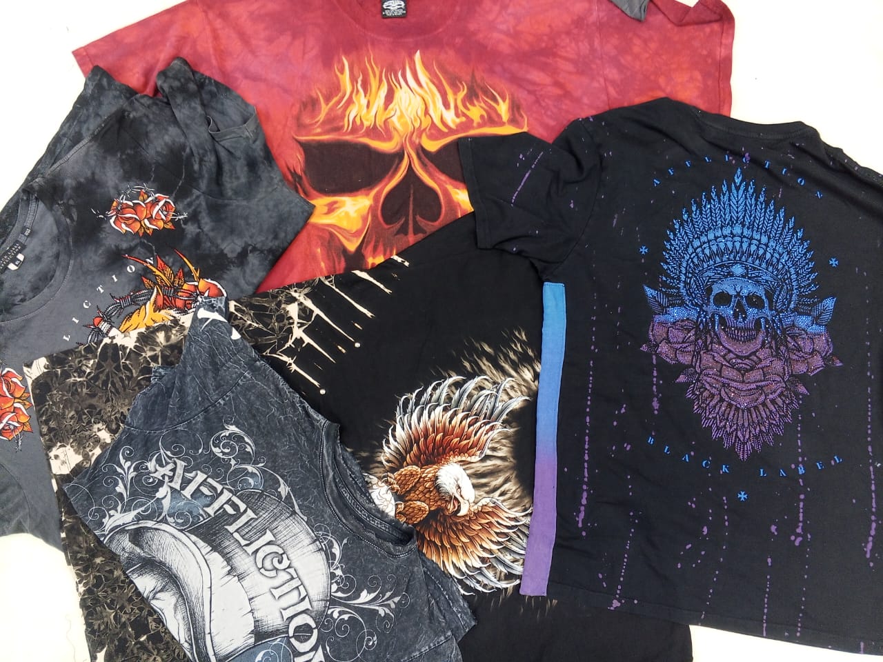 CR4385 Skull T-shirts - 25 Pcs