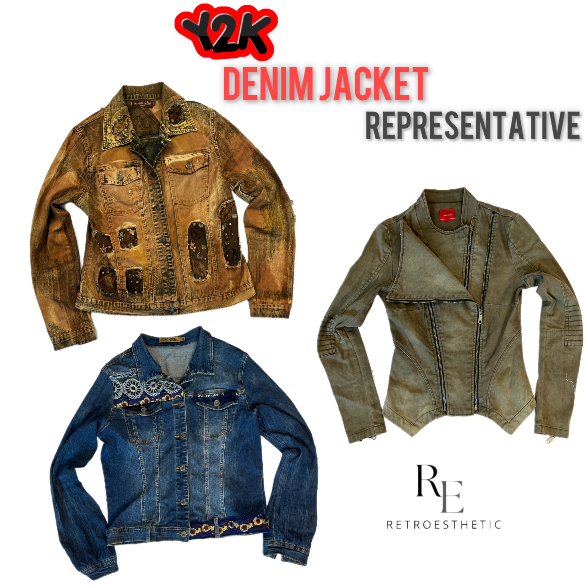 Y2K Unique Denim Jacket (REPR-007)