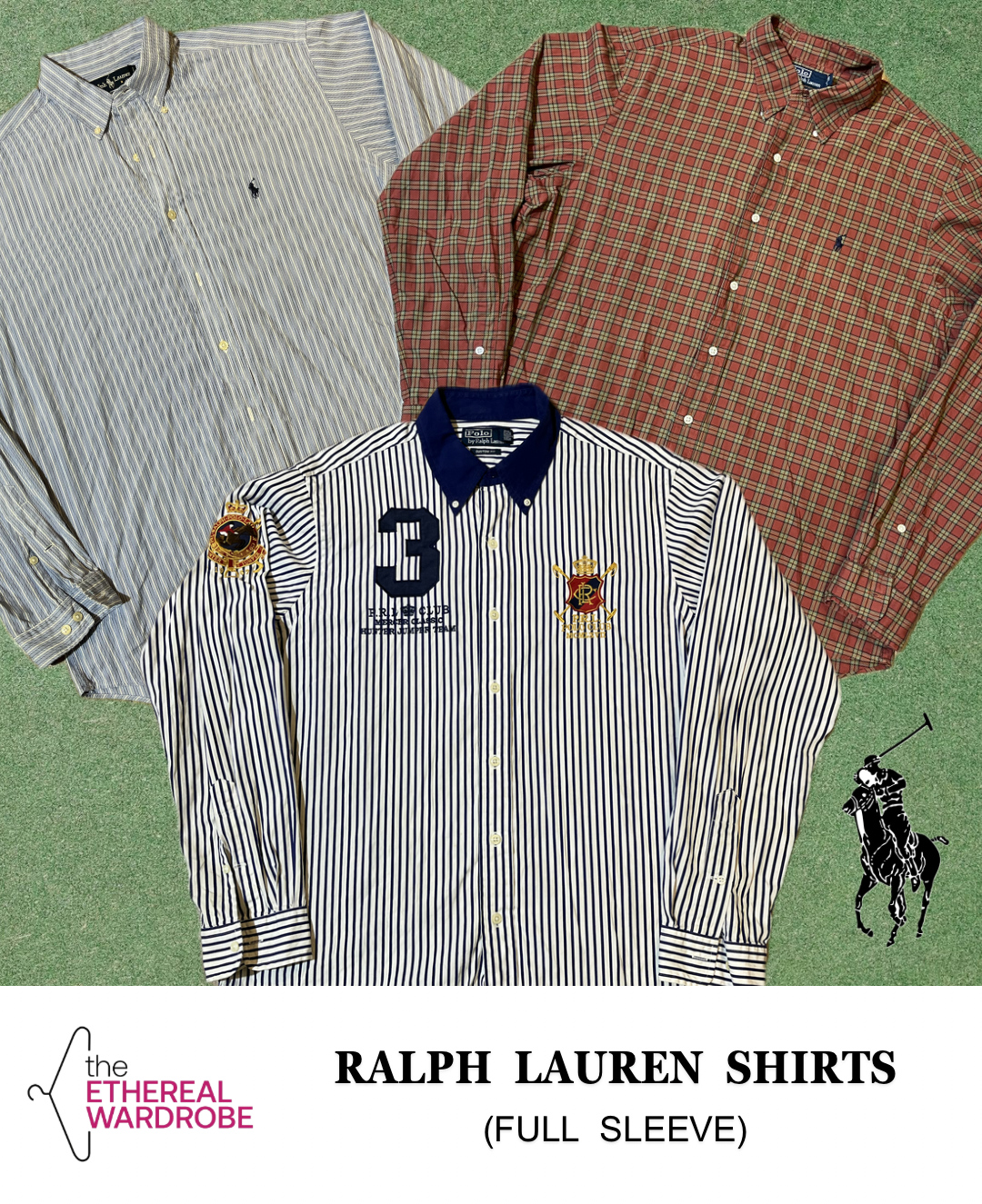 Ralph Lauren Hemden einschließlich Big Pony Langarm 20 Stück (RN: 1060)