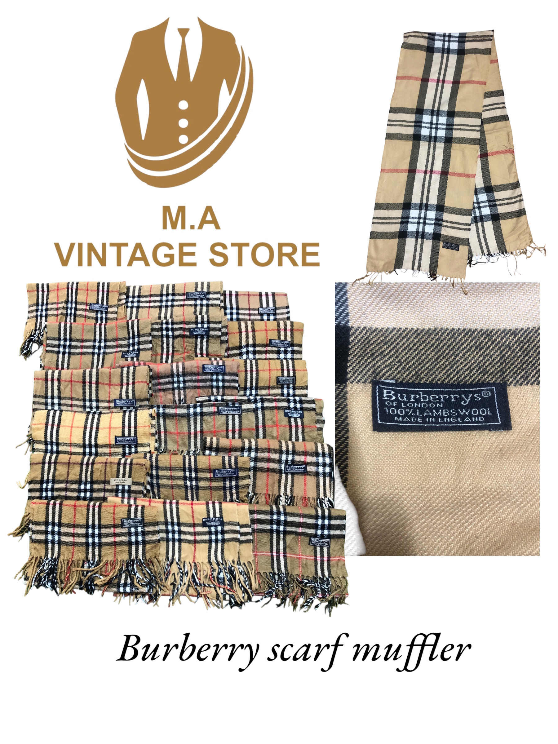Burberry scarves 10 pcs