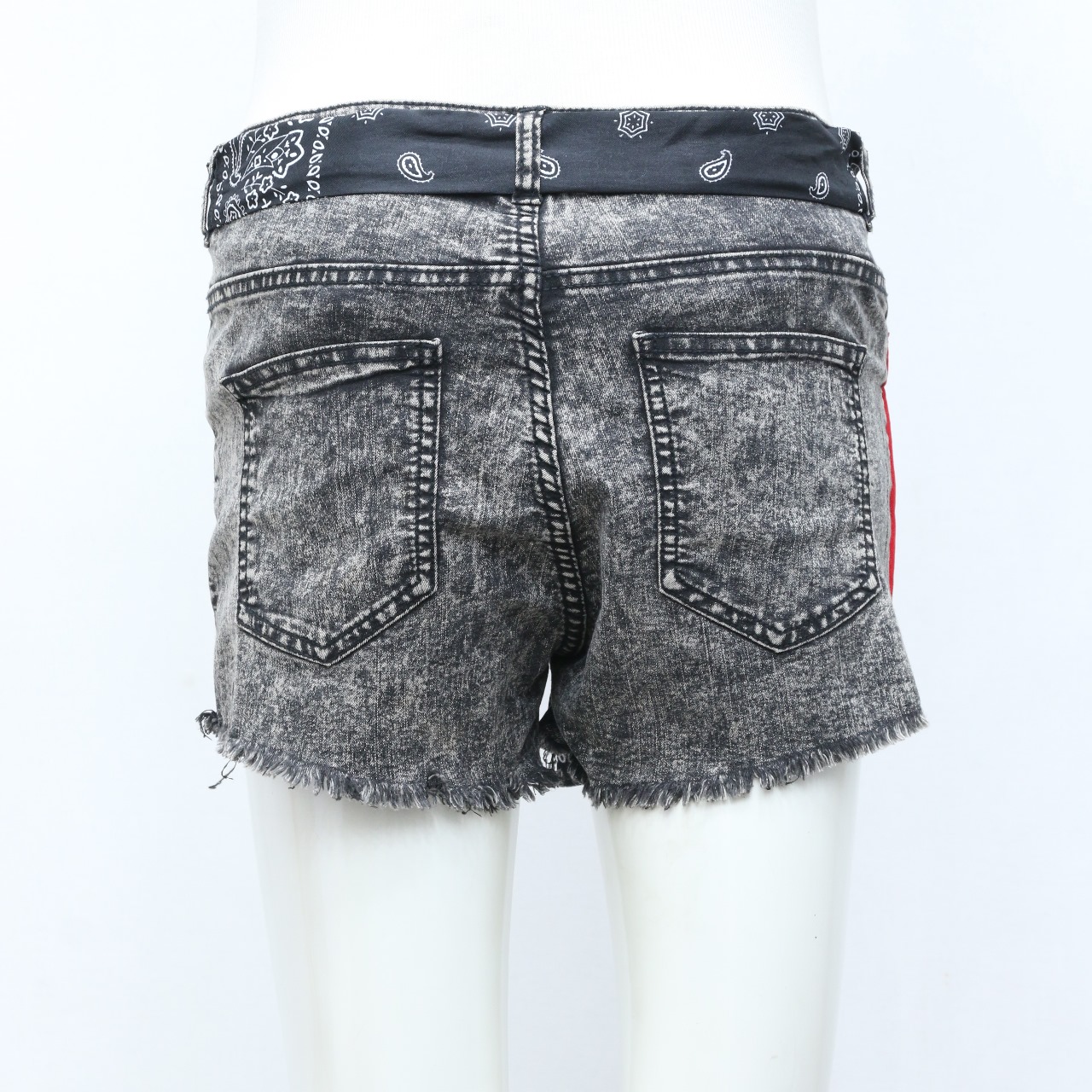 CV0127 Überarbeitete Damen Bandana Patch Shorts - 20 Stück