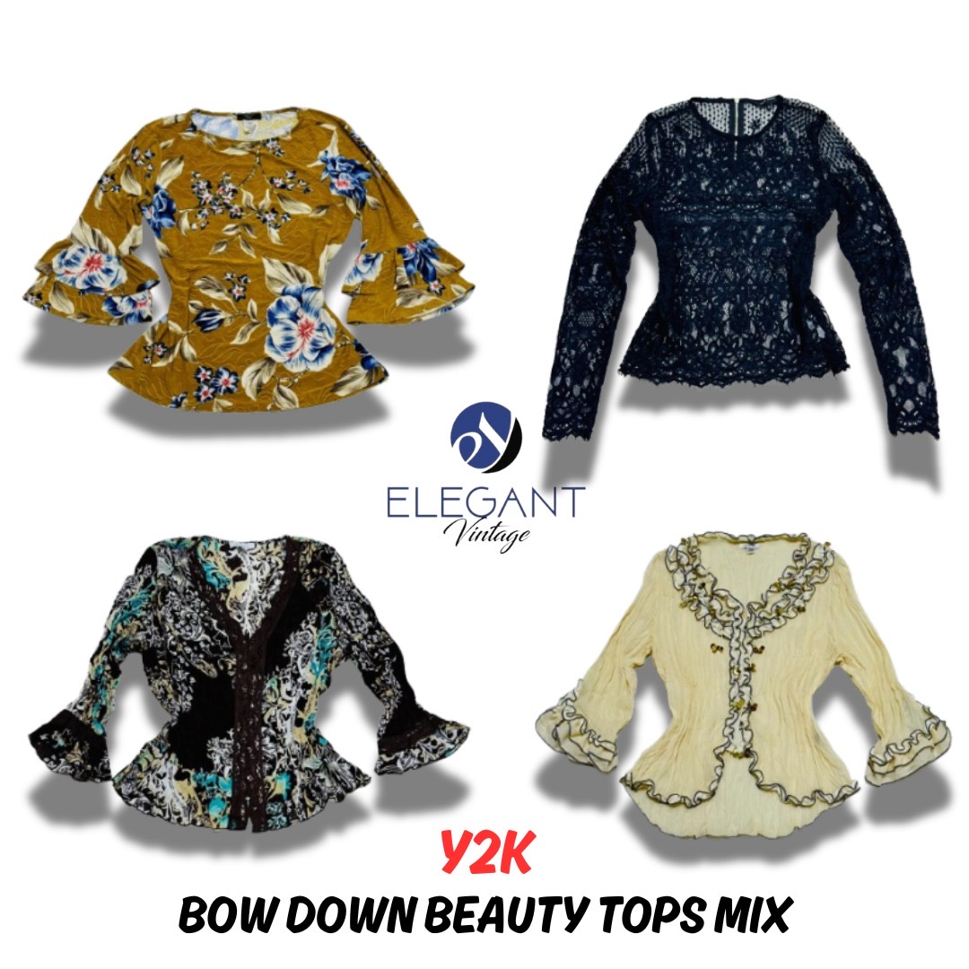 Y2K Bow Down Beauty Tops Mix - 12 Teile - EV0390