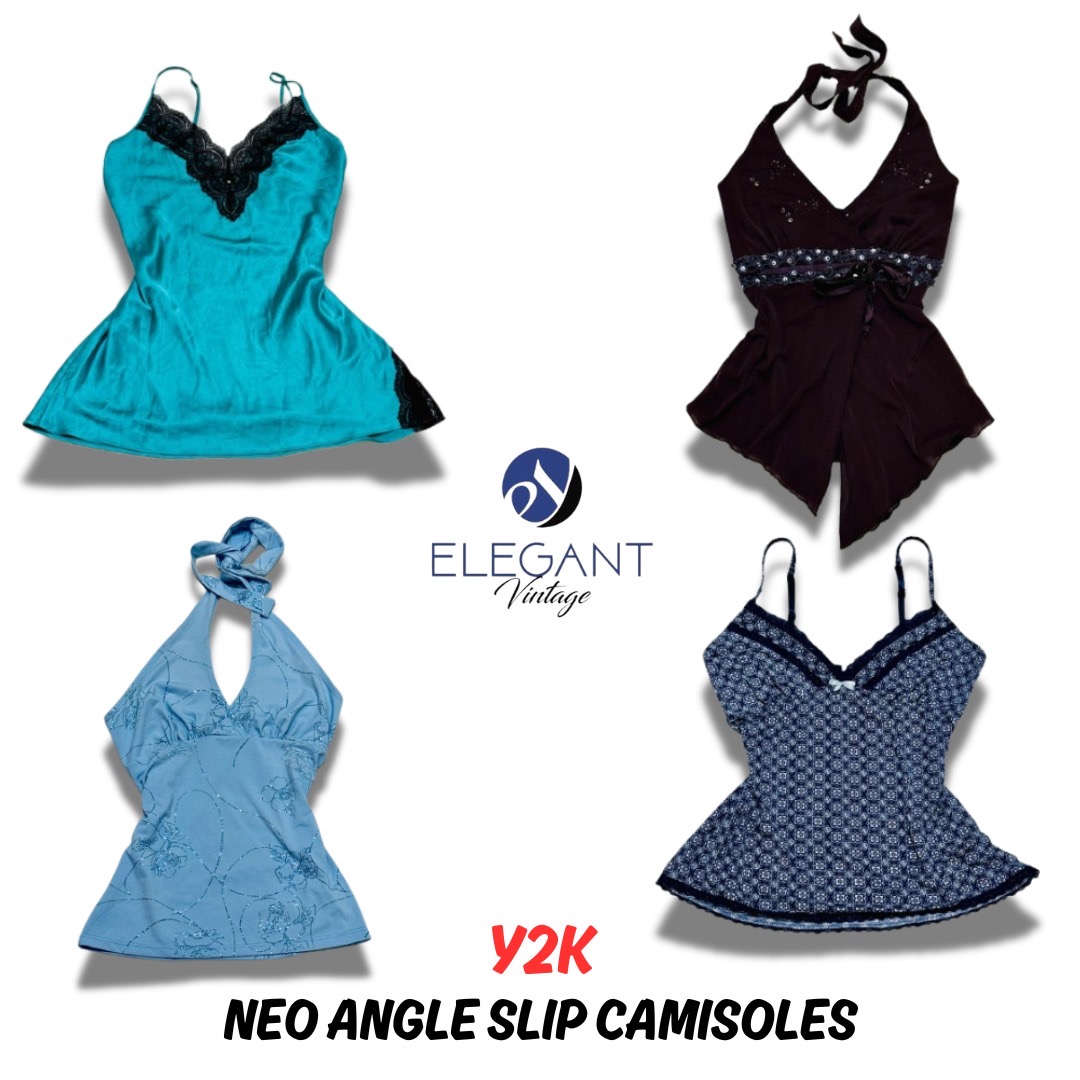 Y2K Neo Angle Slip-Camisoles - 11 Stück - EV0391