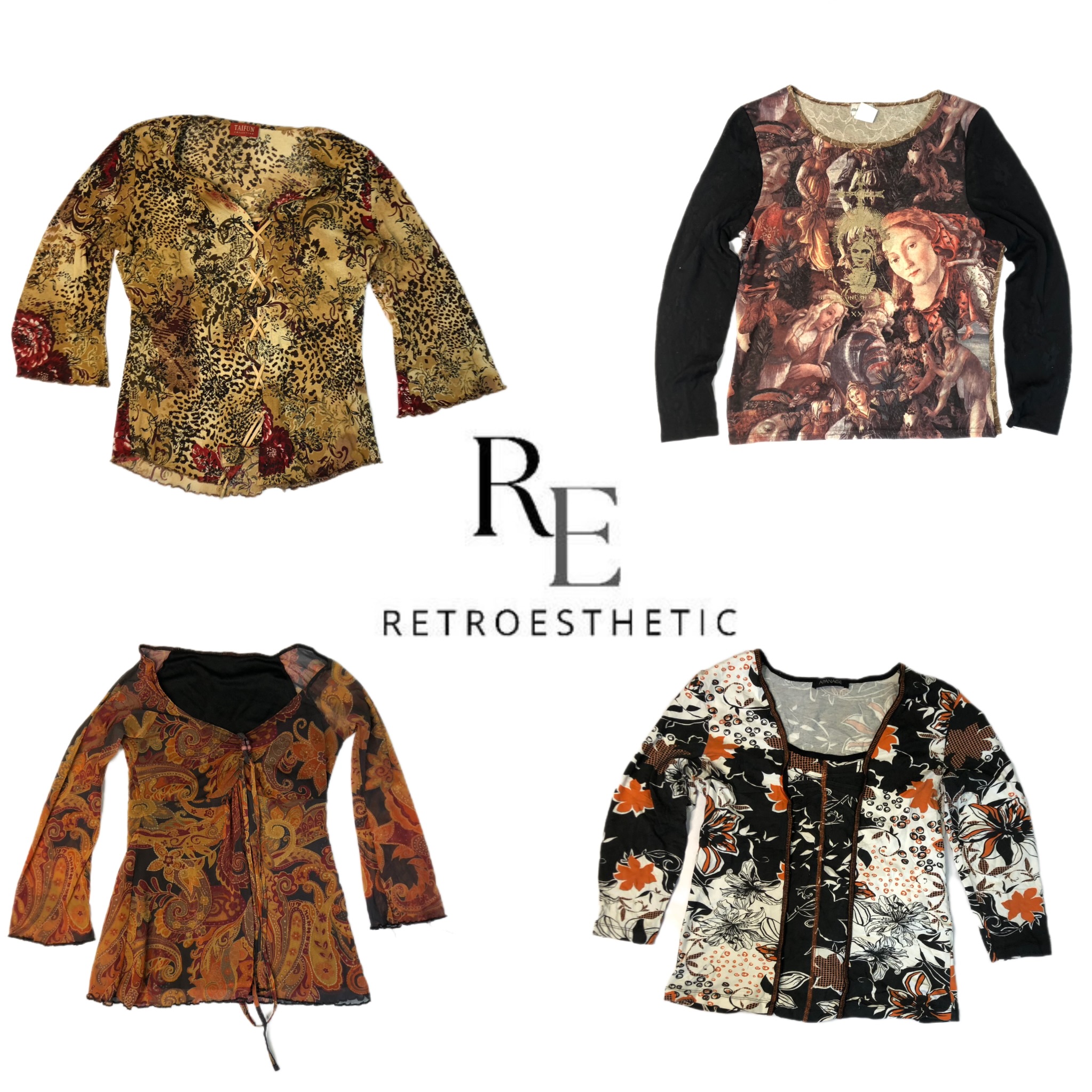 Y2k Printed Full sleeve tops (RE-1150)
