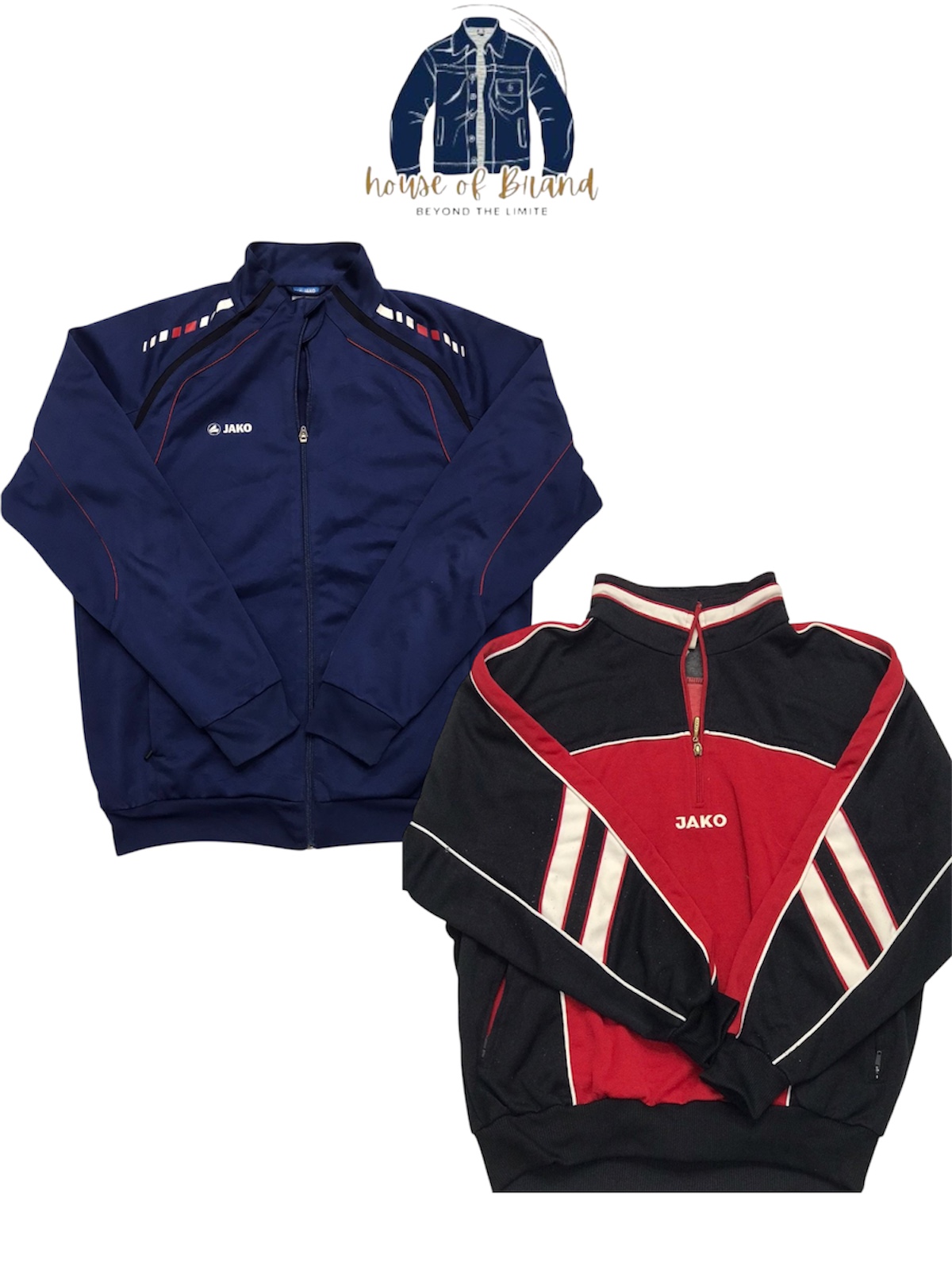 Giubbotti da pista Joma, Joka, Errea con marchio