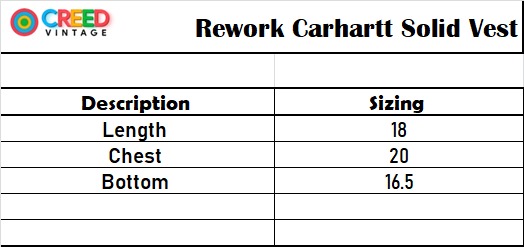 CV0131 Nacharbeit Carhartt einfarbige Weste - 20 Stück