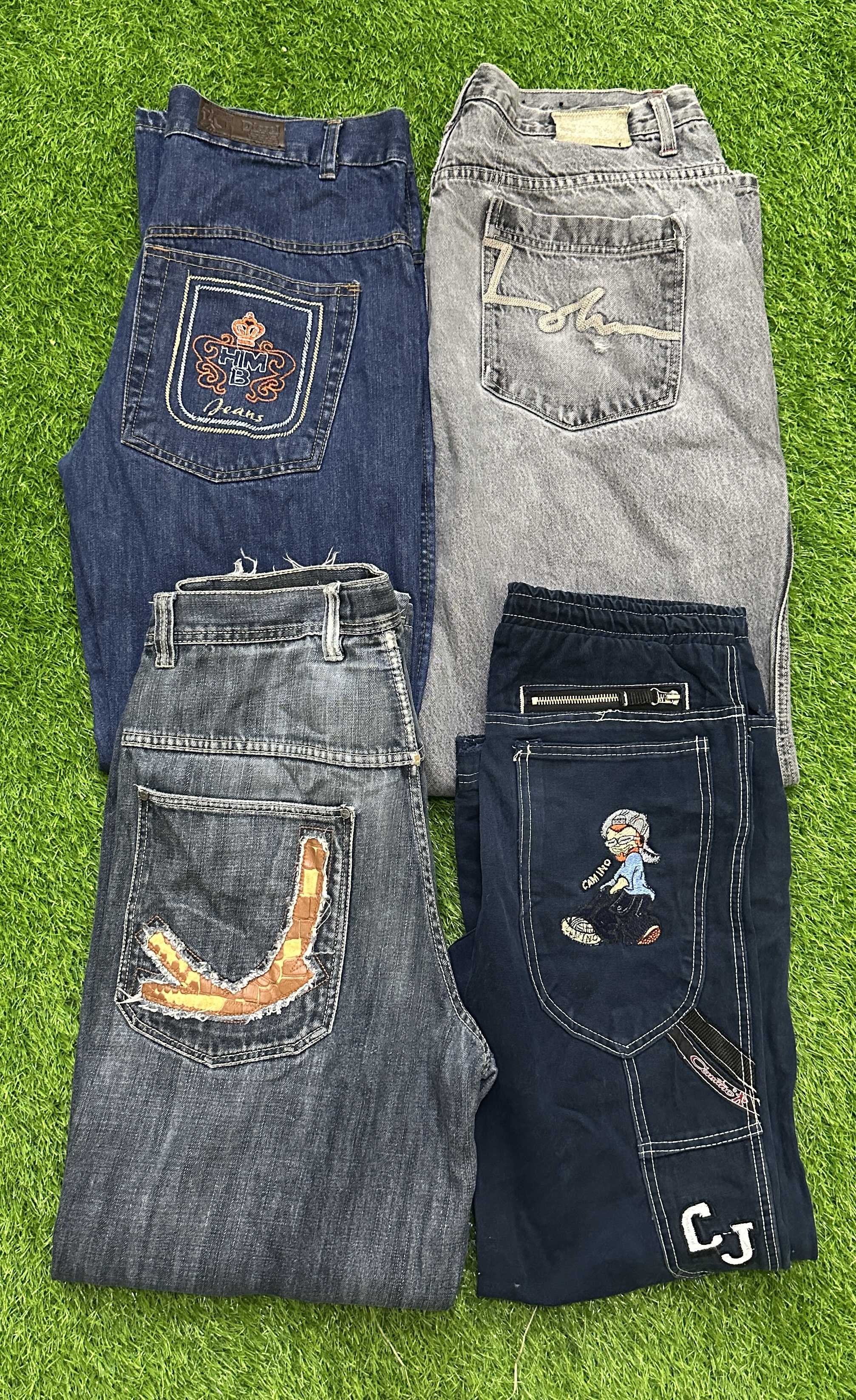 Hiphop jeans 25 pieces .kalkarni,ecko,southpole,rocawear,coogi,seqn john,fubu