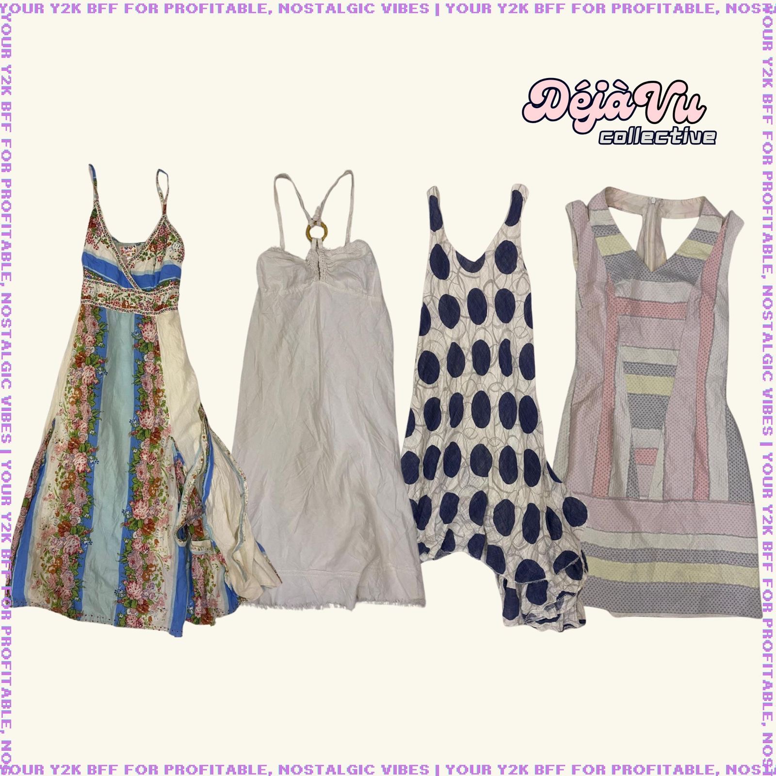 90s/Y2K Soft Girl Summer Cotton Dresses (DVC#35)