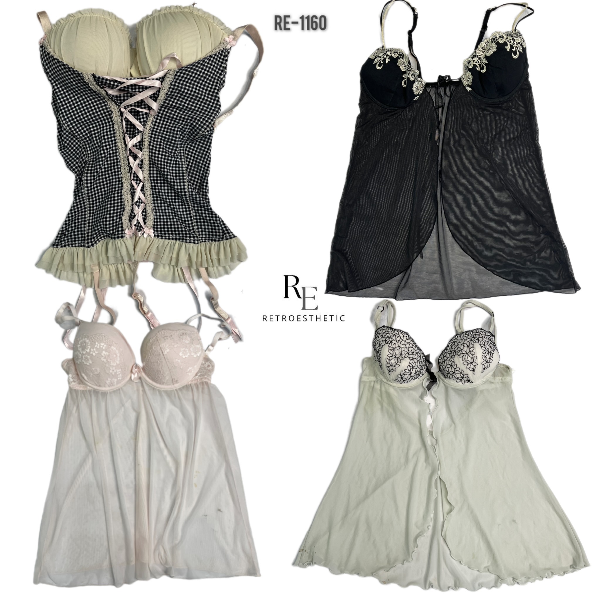Y2K Baby Dolls Tops(RE-1160)