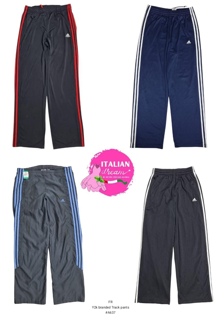 Y2k Branded Track Pants
