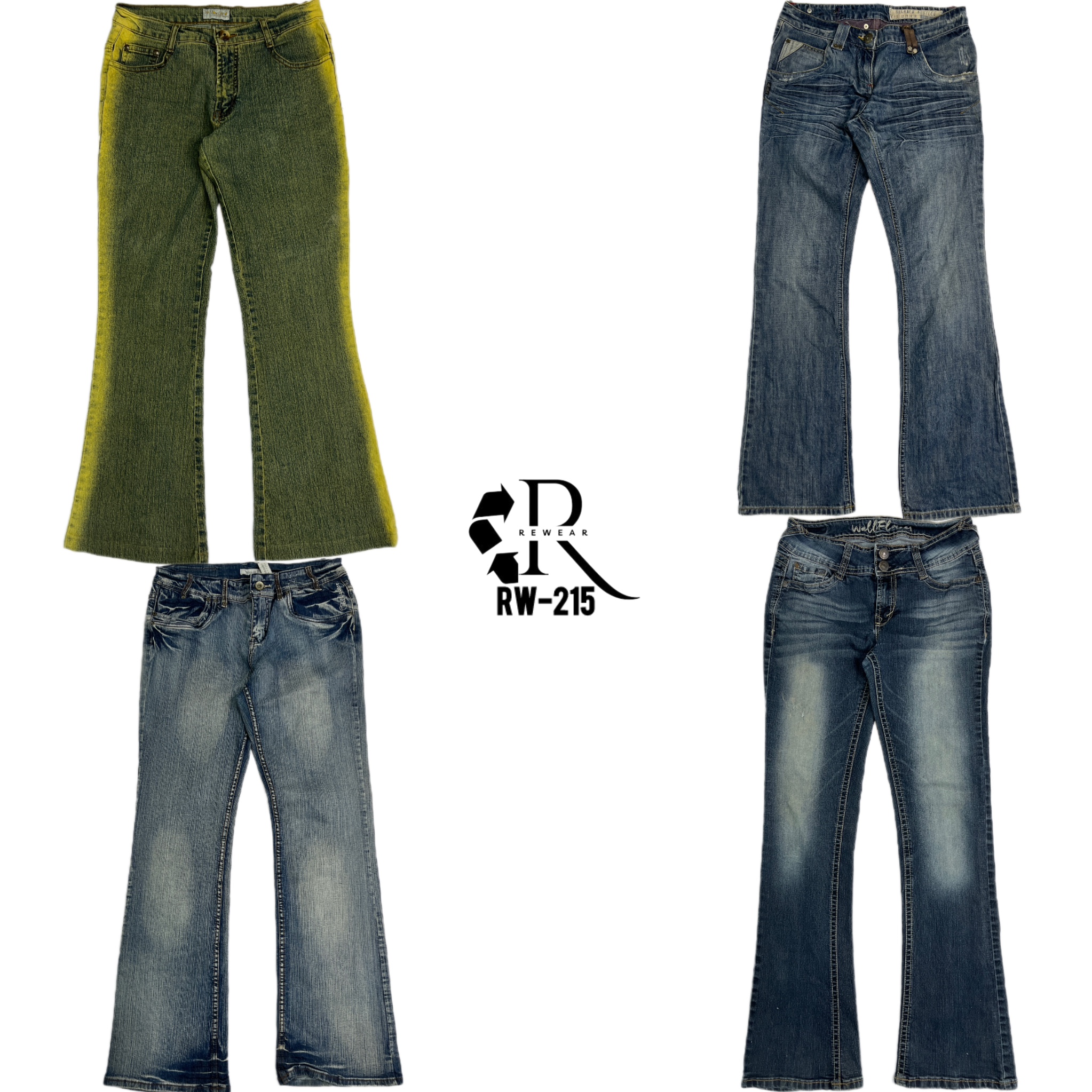 Jeans in denim dell'era Y2K di Britney (RW-215)