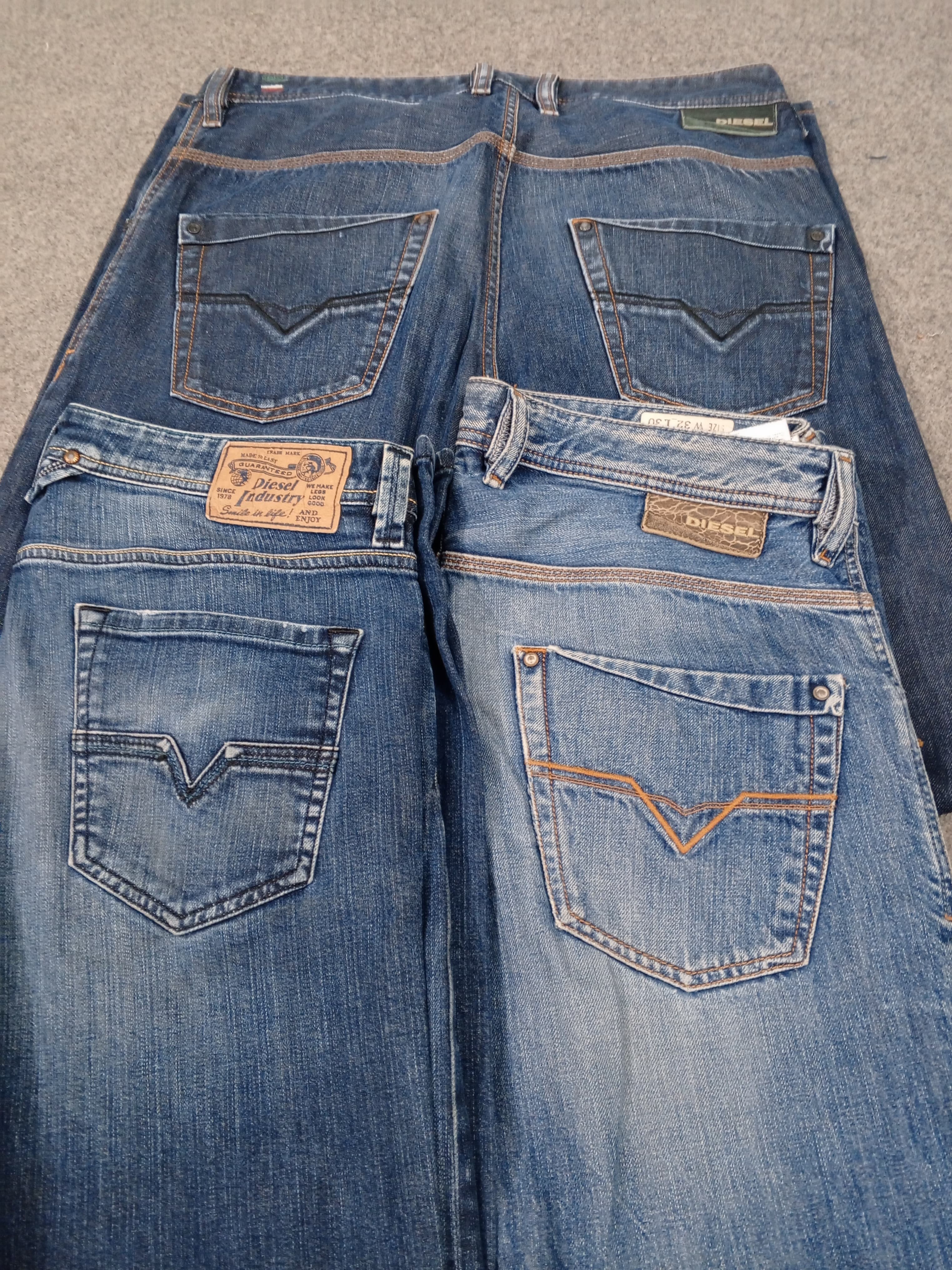 HD815 Men Y2K Diesel Jeans - 12 pcs