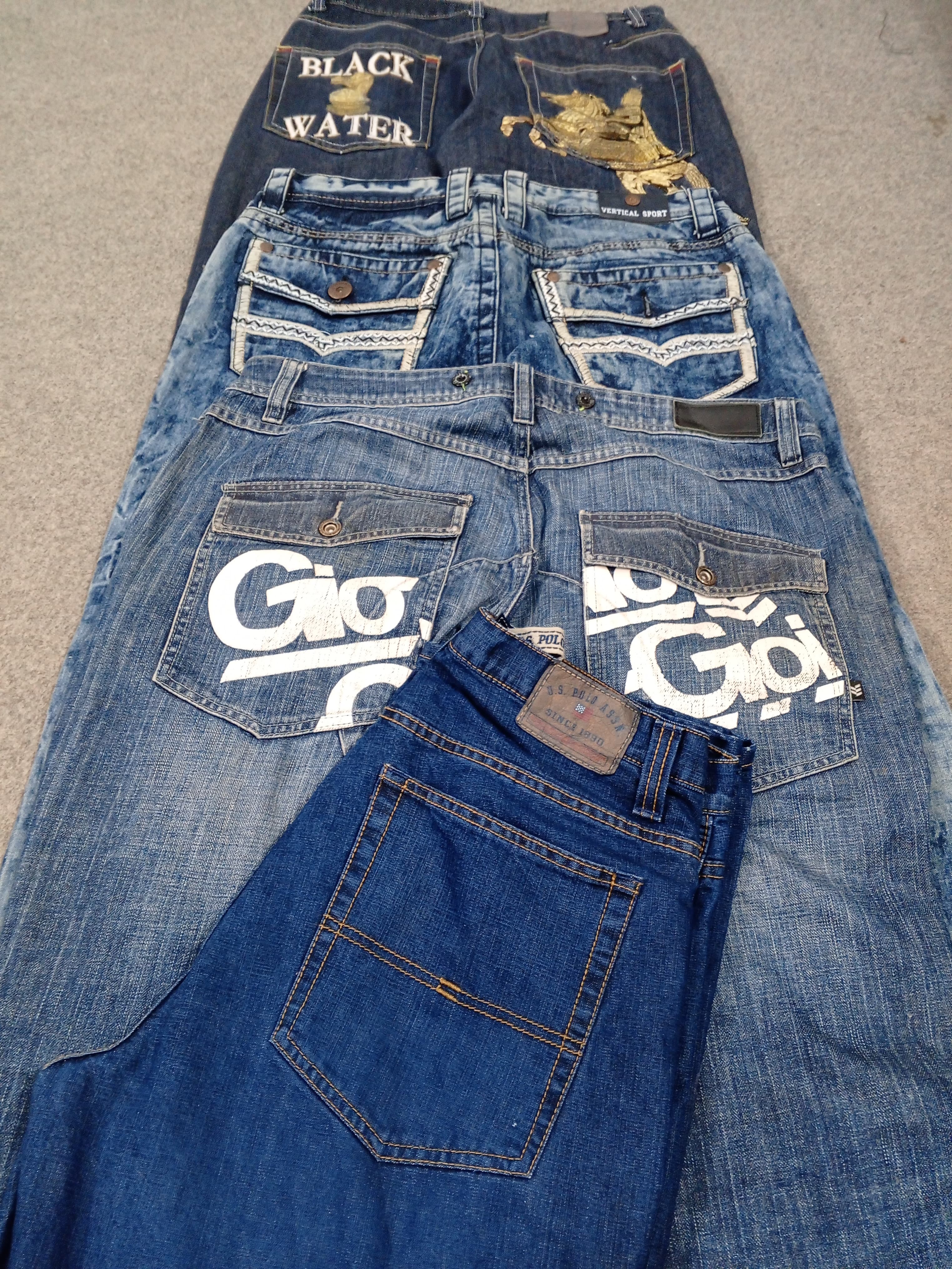 HD814 Men Y2K Baggy Jeans - 14 pcs
