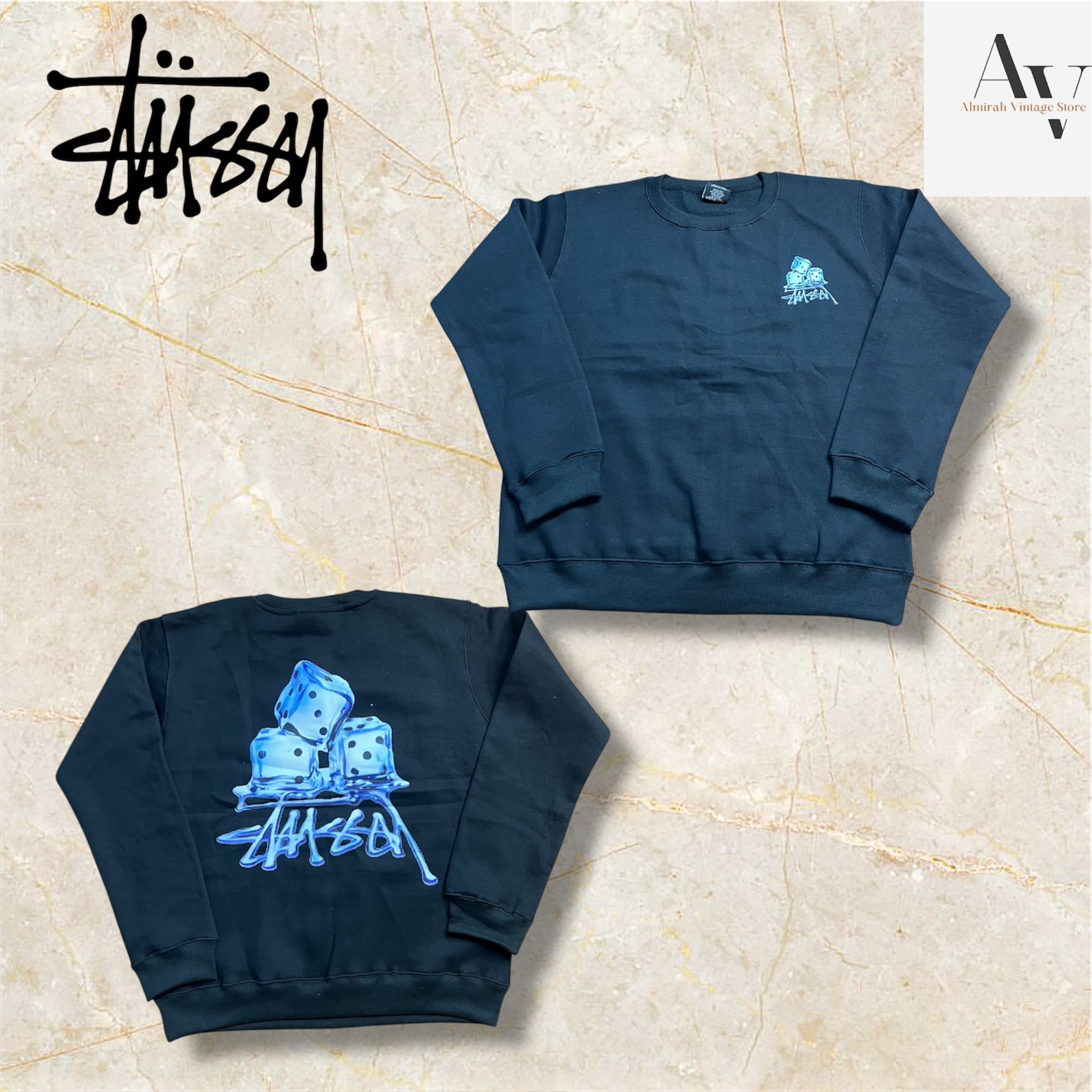 Stussy rework style depop sweatshirts to