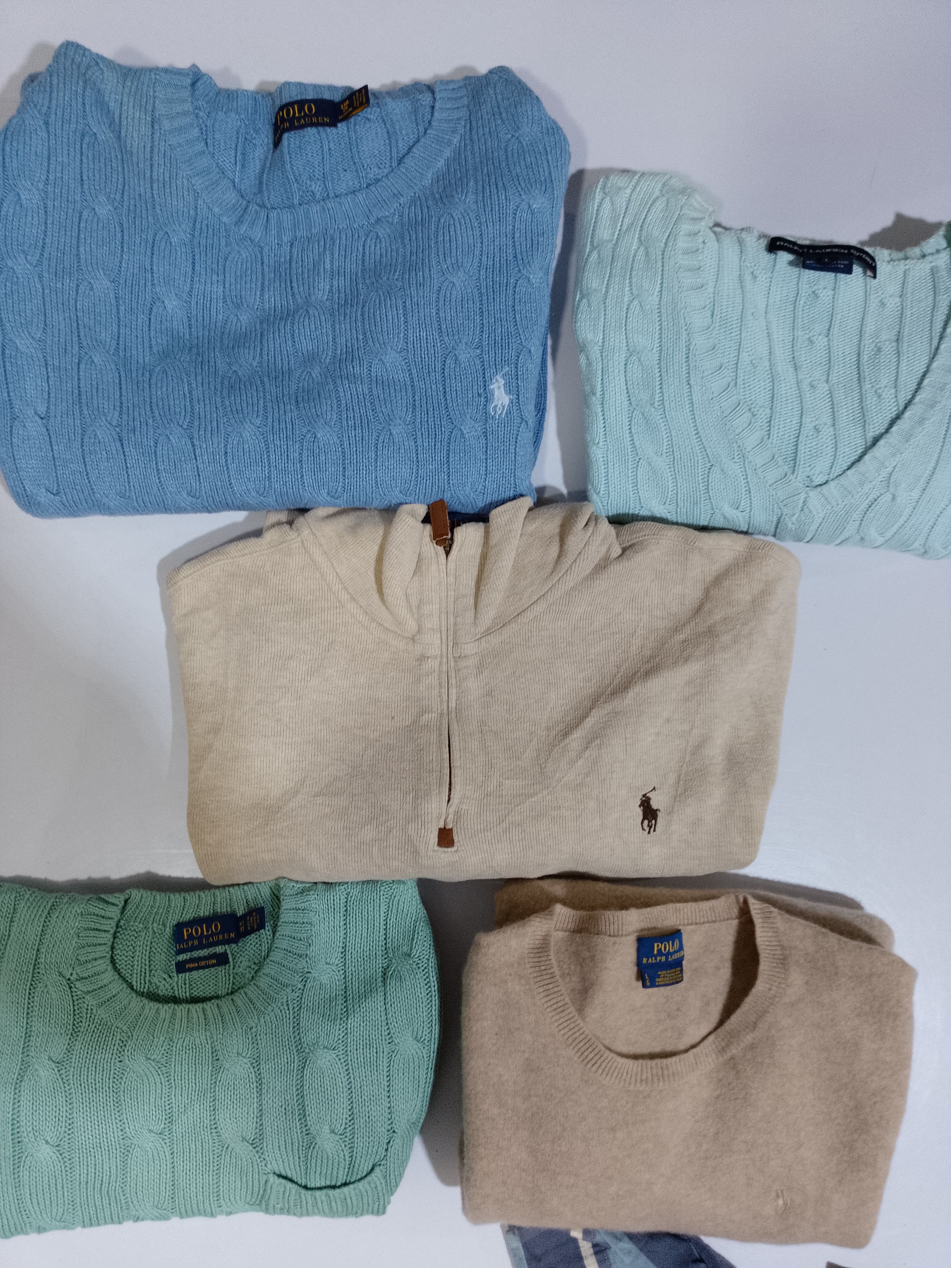 1/4 & Cable Knitwear & Normal Polo Ralph Lauren Sweater SR @ 105