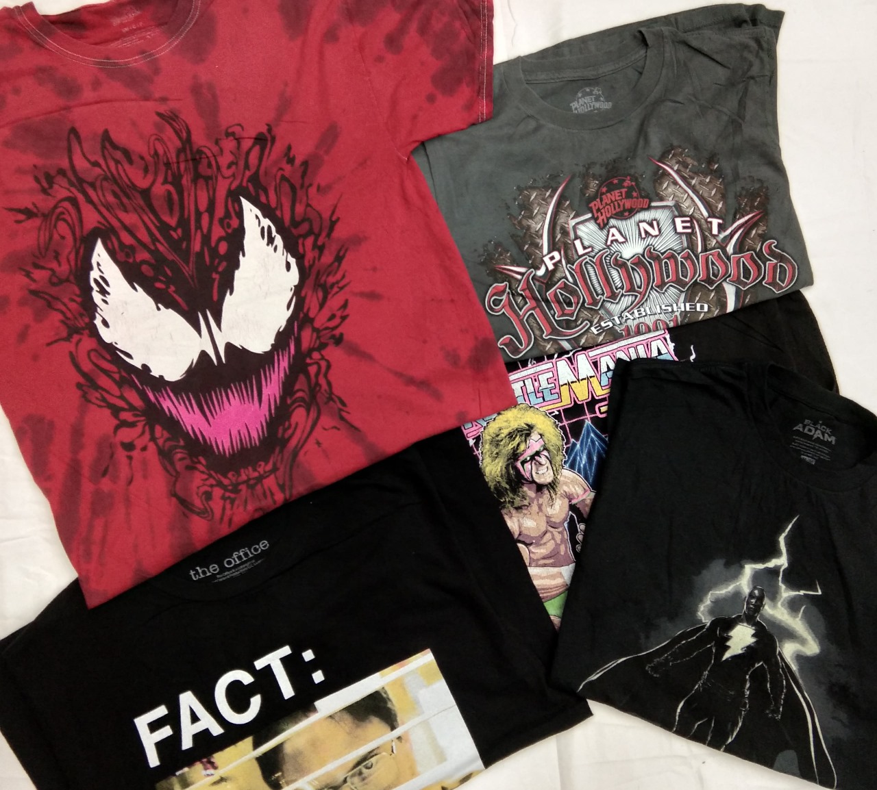 ZH0062 ブランドなしの映画/番組プリントTシャツ - 20枚 (1)