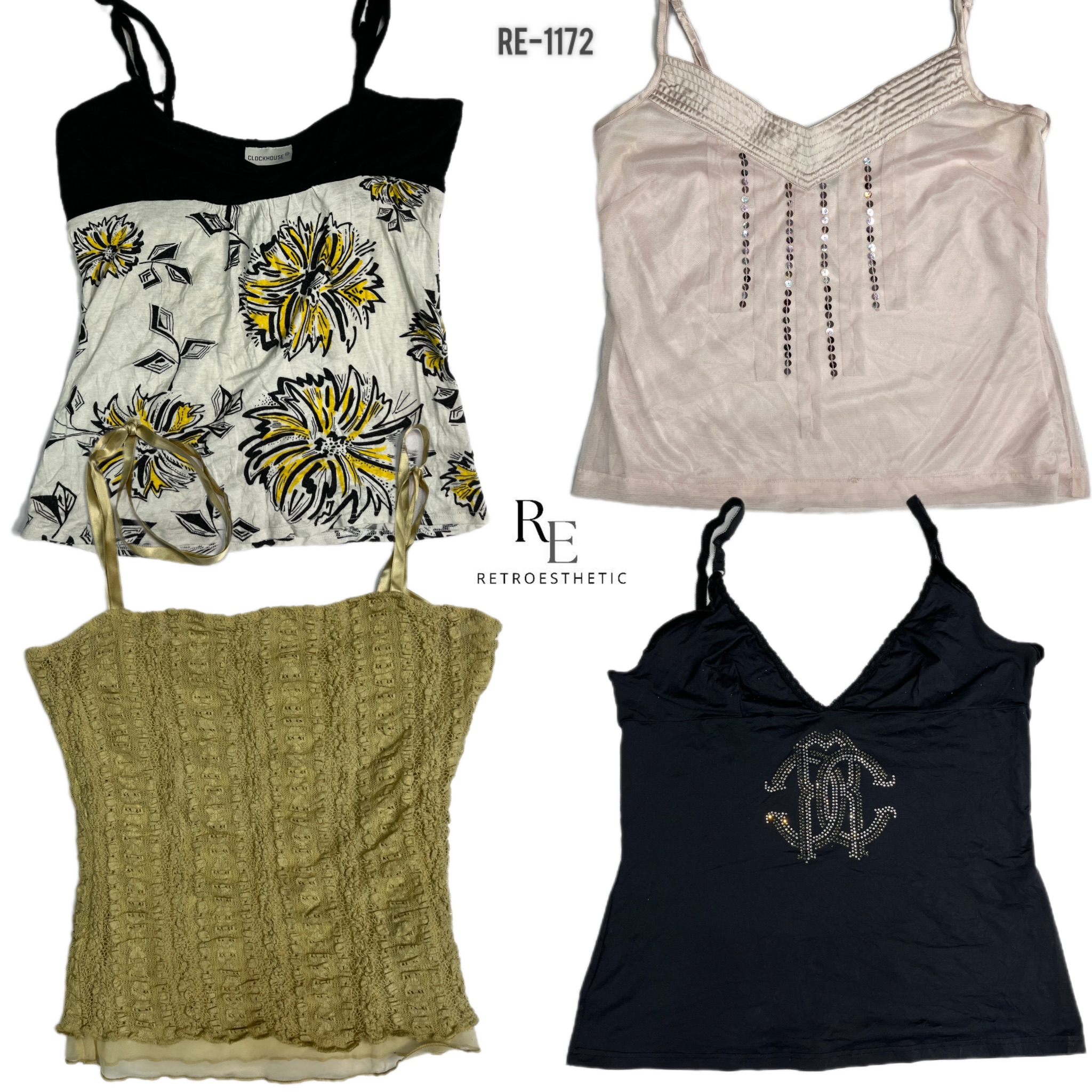 Y2K Soft Girl Era Cami Tops (RE-1172)