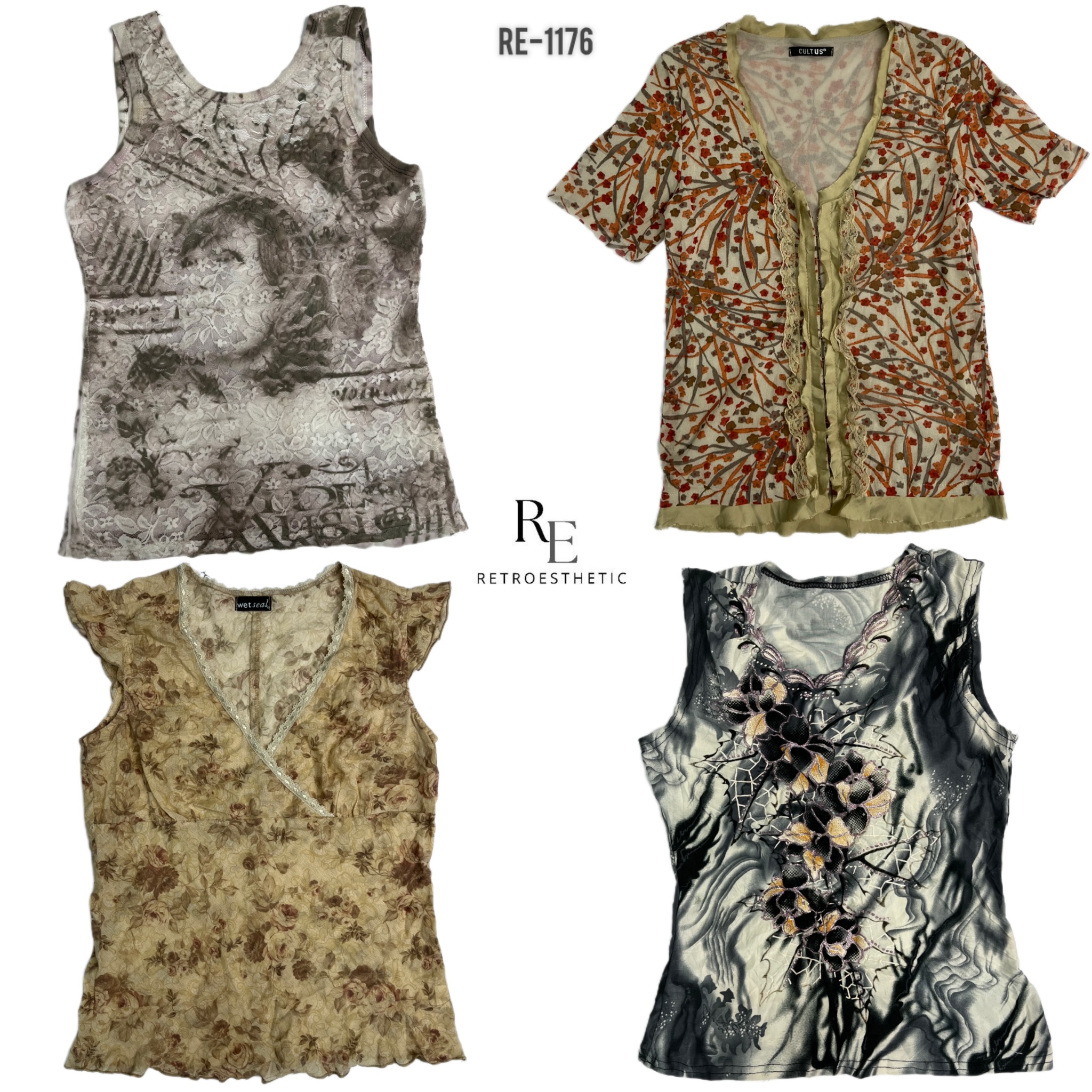 Y2K Soft Girl Mix Tops (RE-1176)