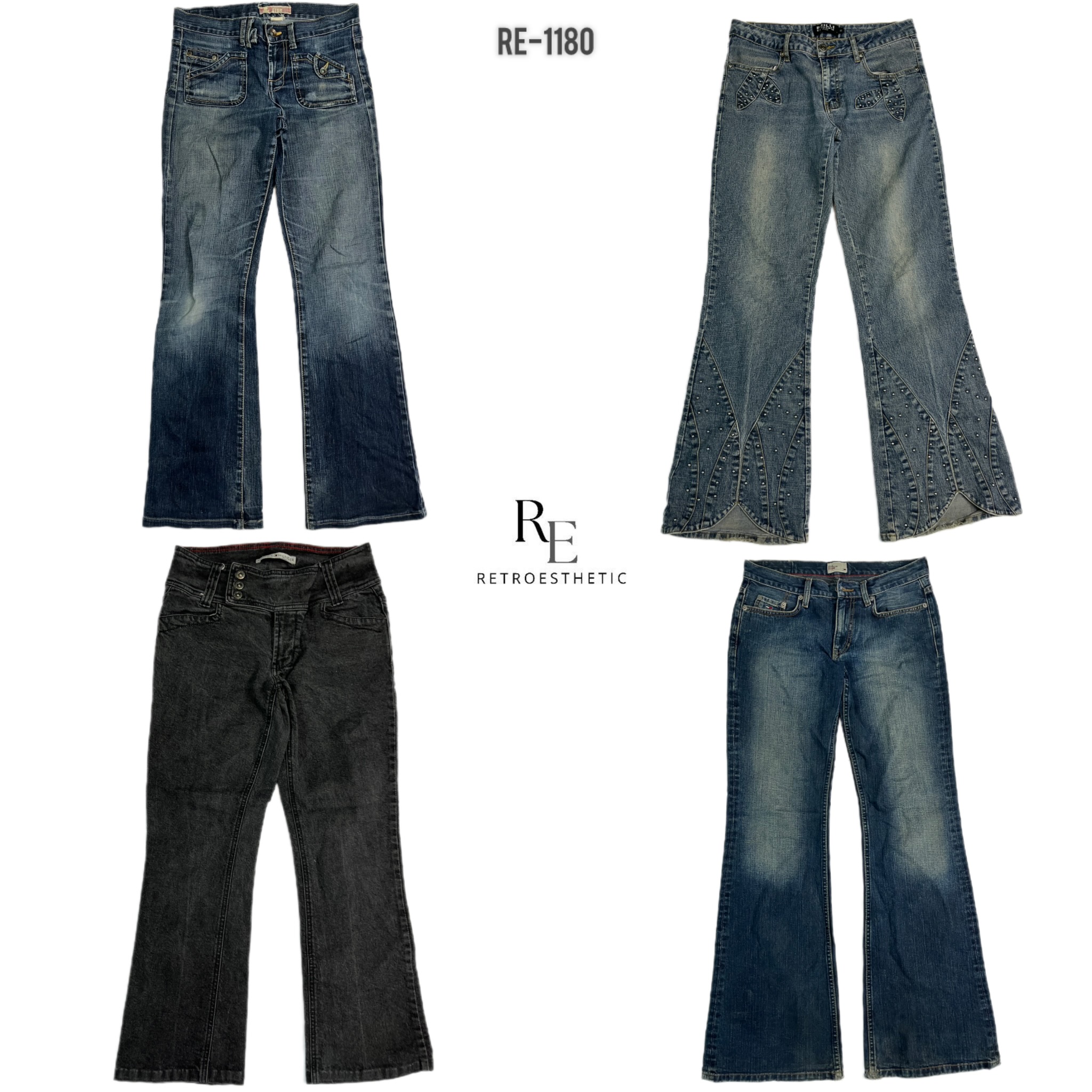 Y2K Britney Era Denim Unique Jeans (RE-1180)