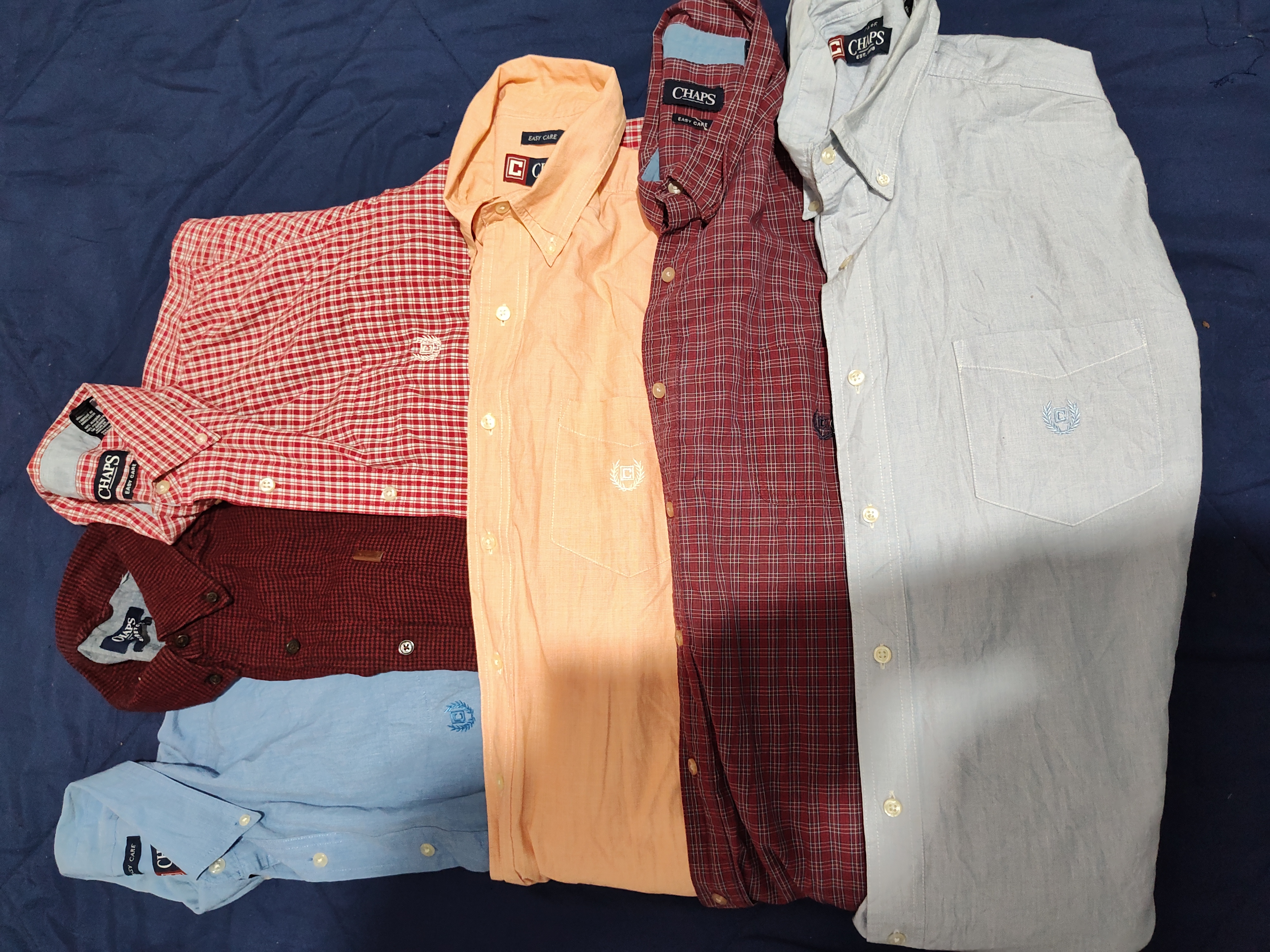 Chaps Cotton Mens Button Shirts 15 pcs