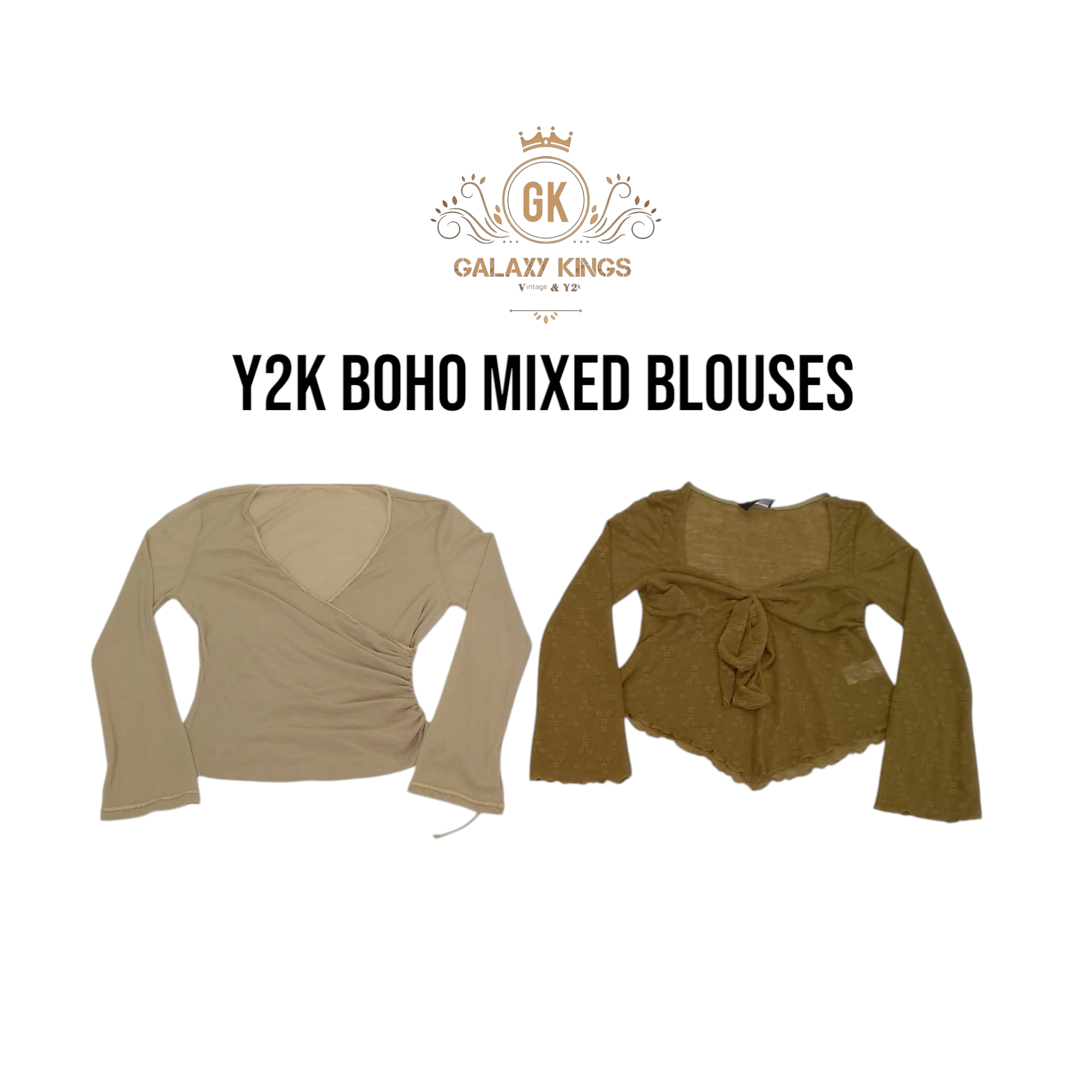 Y2k BoHo Mixed Blouses
