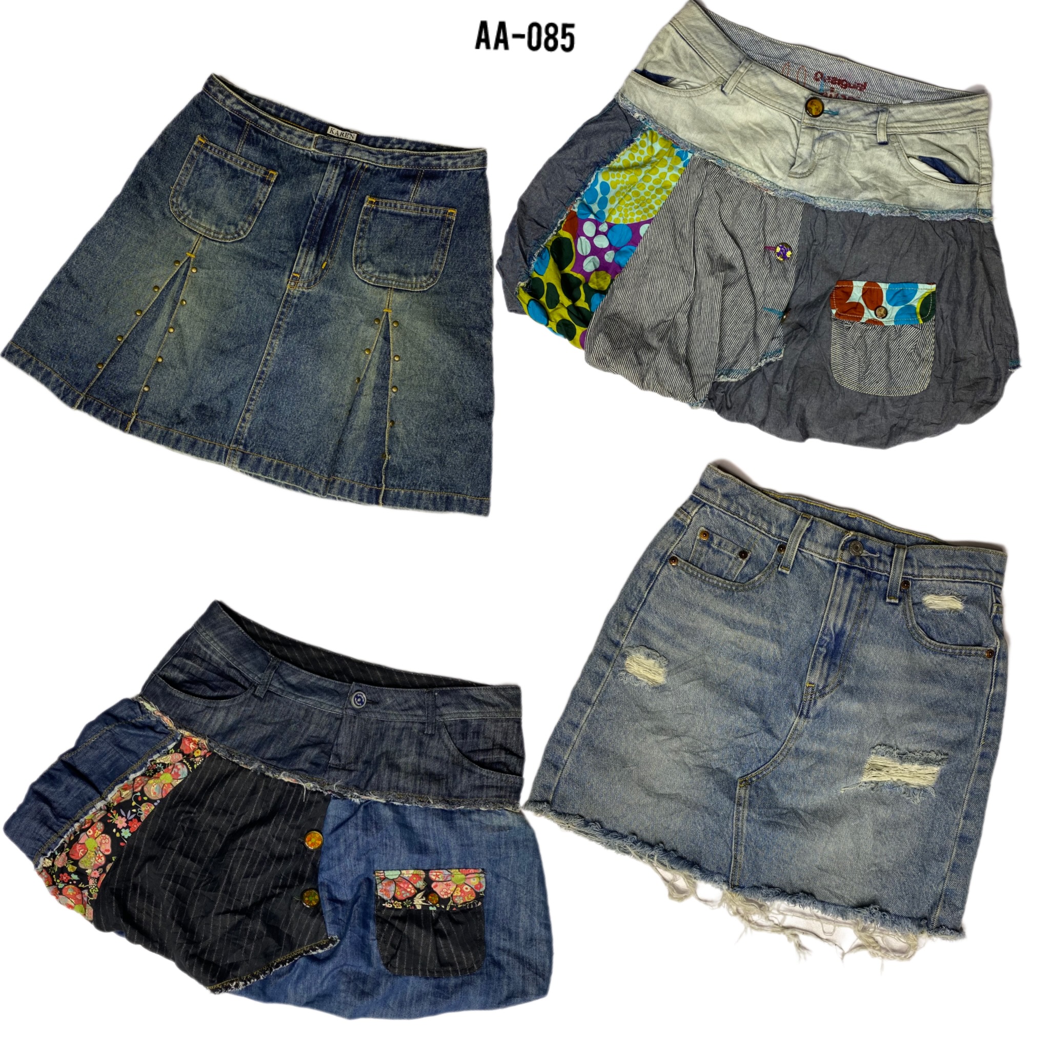 Y2K Britney Era Unique Denim Mini Skirts (AA-085)