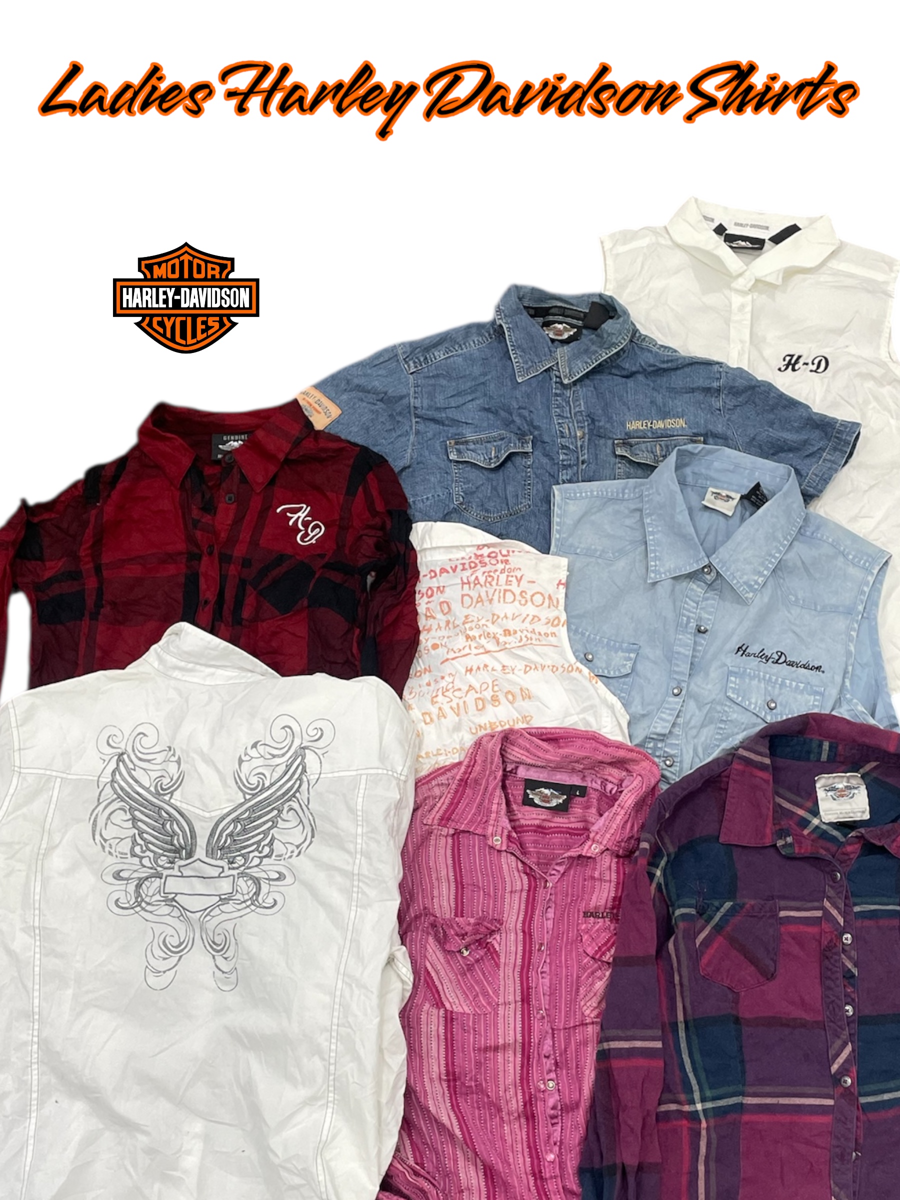 Camicie da donna Y2K Harley Davidson
