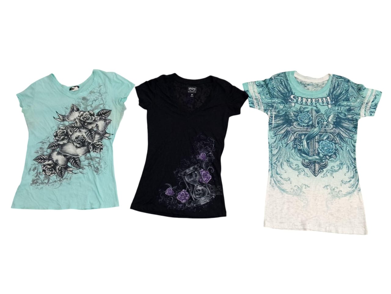 Camisetas estilo Affliction - 15 pcs - 27/5/25